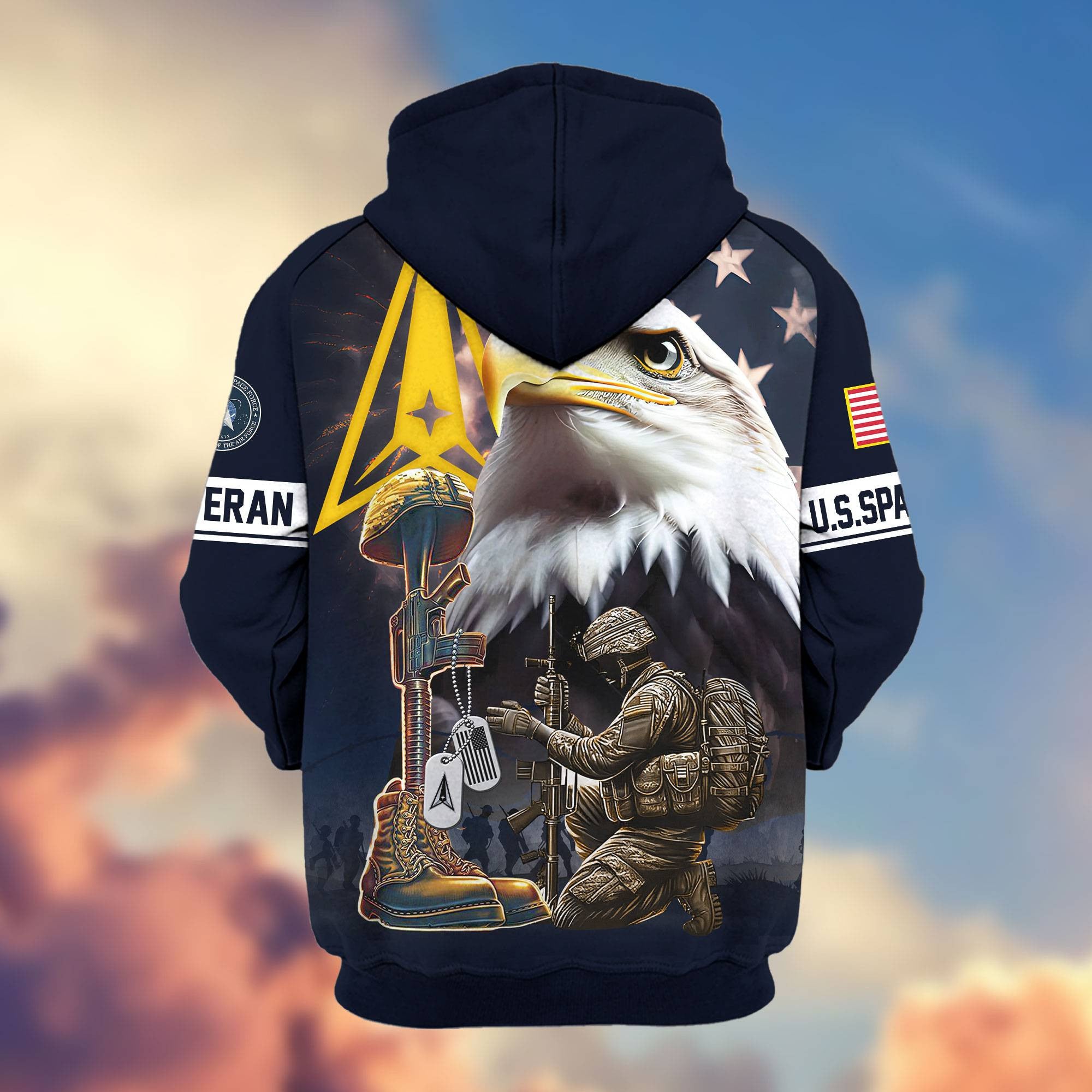 Premium Honoring All Who Served US Veterans Zip Hoodie APHN071011, Gifts For US Veterans, Gifts For Veterans Day