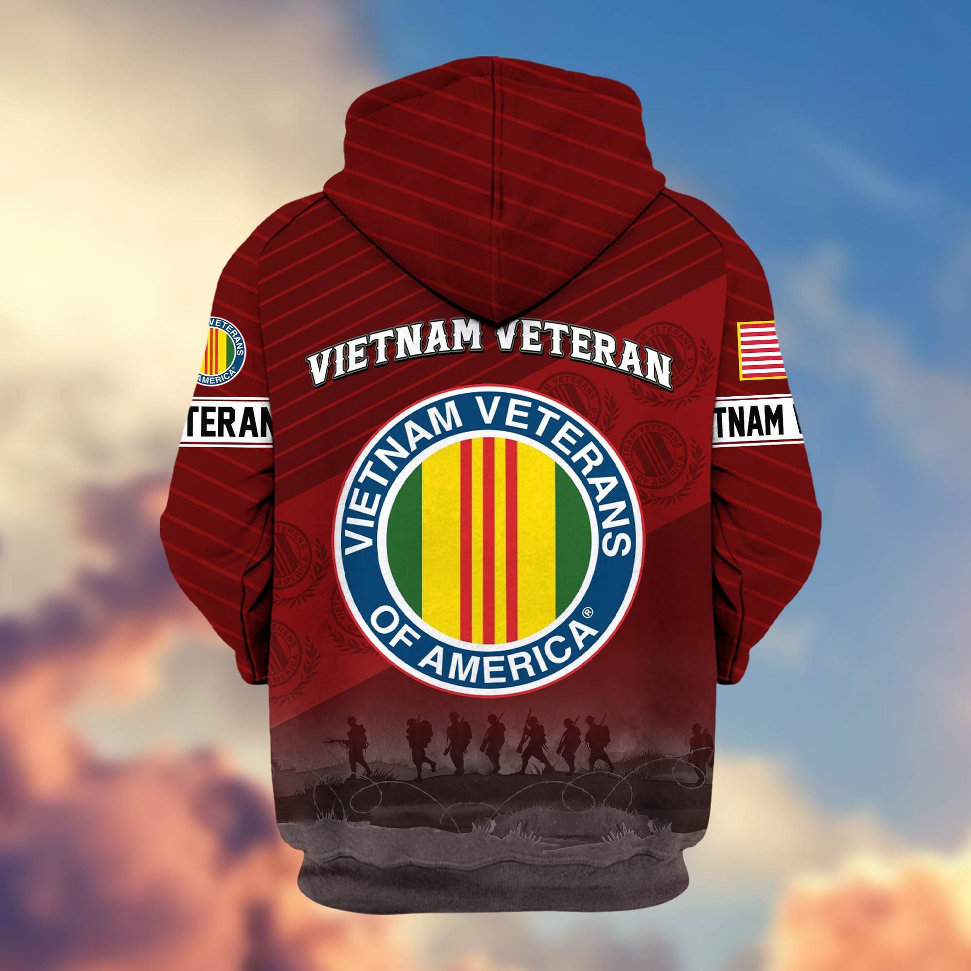 Premium Vietnam Veteran Zip Hoodie VPVC605406, Gifts For Vietnam Veteran
