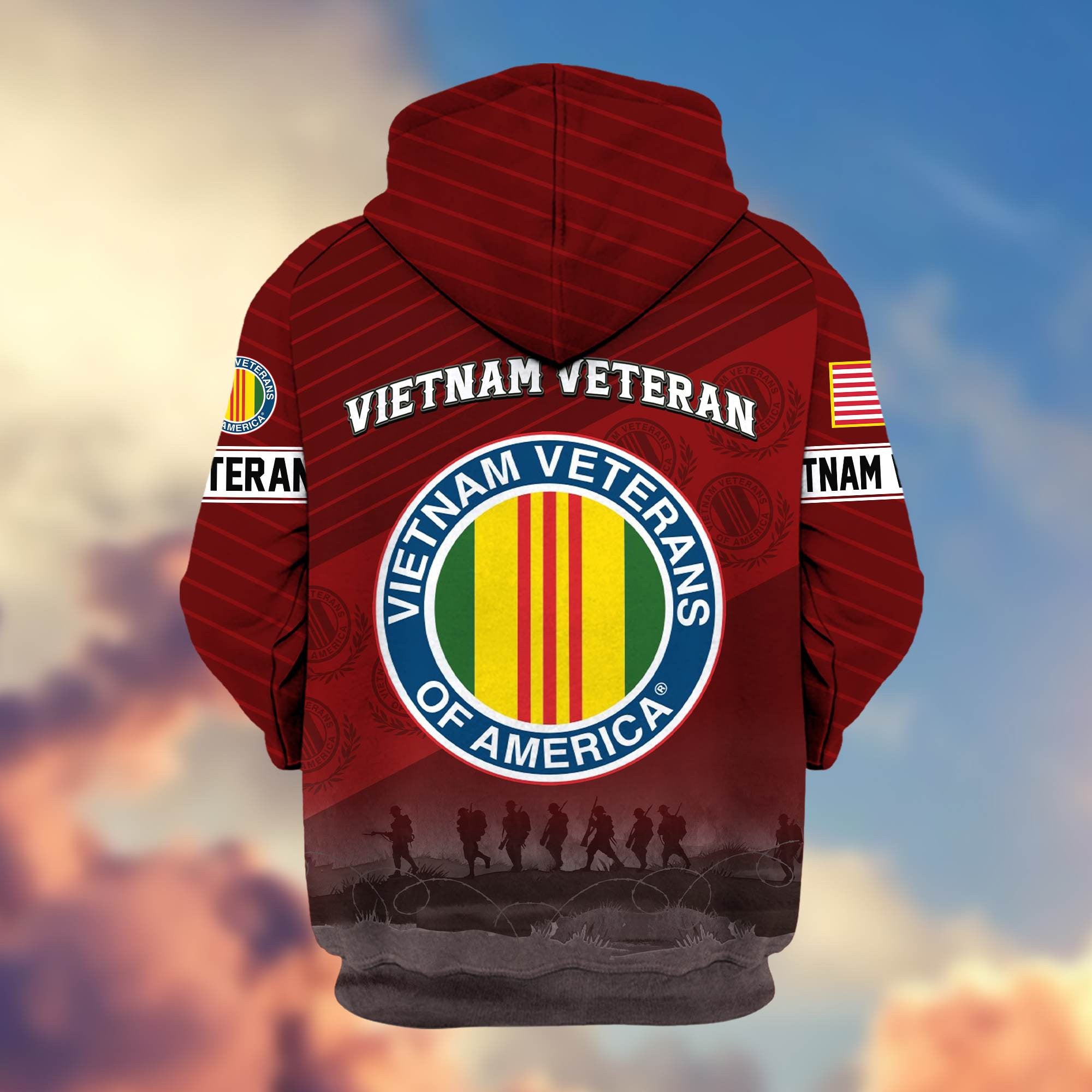 Premium Vietnam Veteran Zip Hoodie VPVC605406, Gifts For Vietnam Veteran