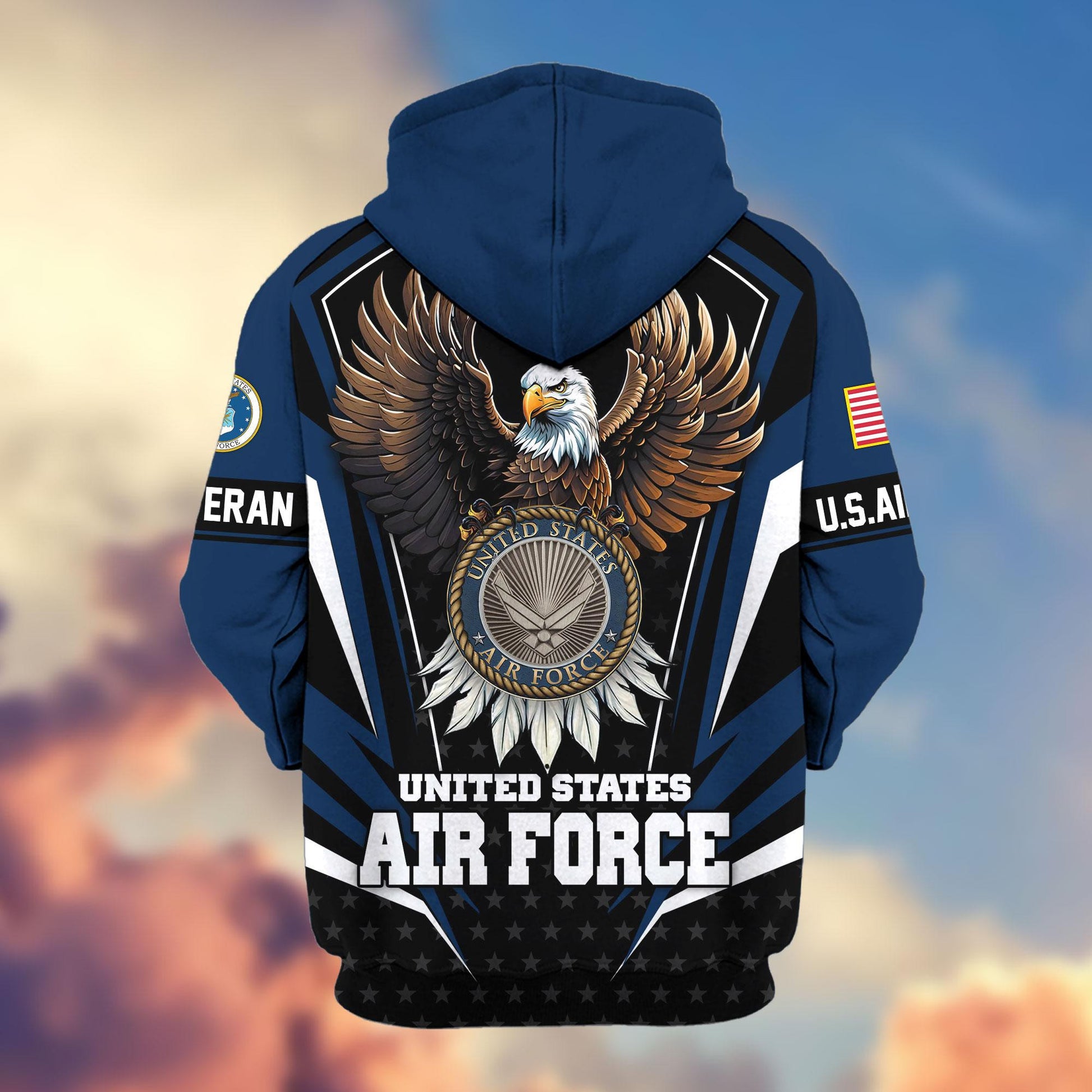 Premium US Veterans Zip Hoodie APHN011012, Gifts For US Veterans, Gifts For Veterans Day