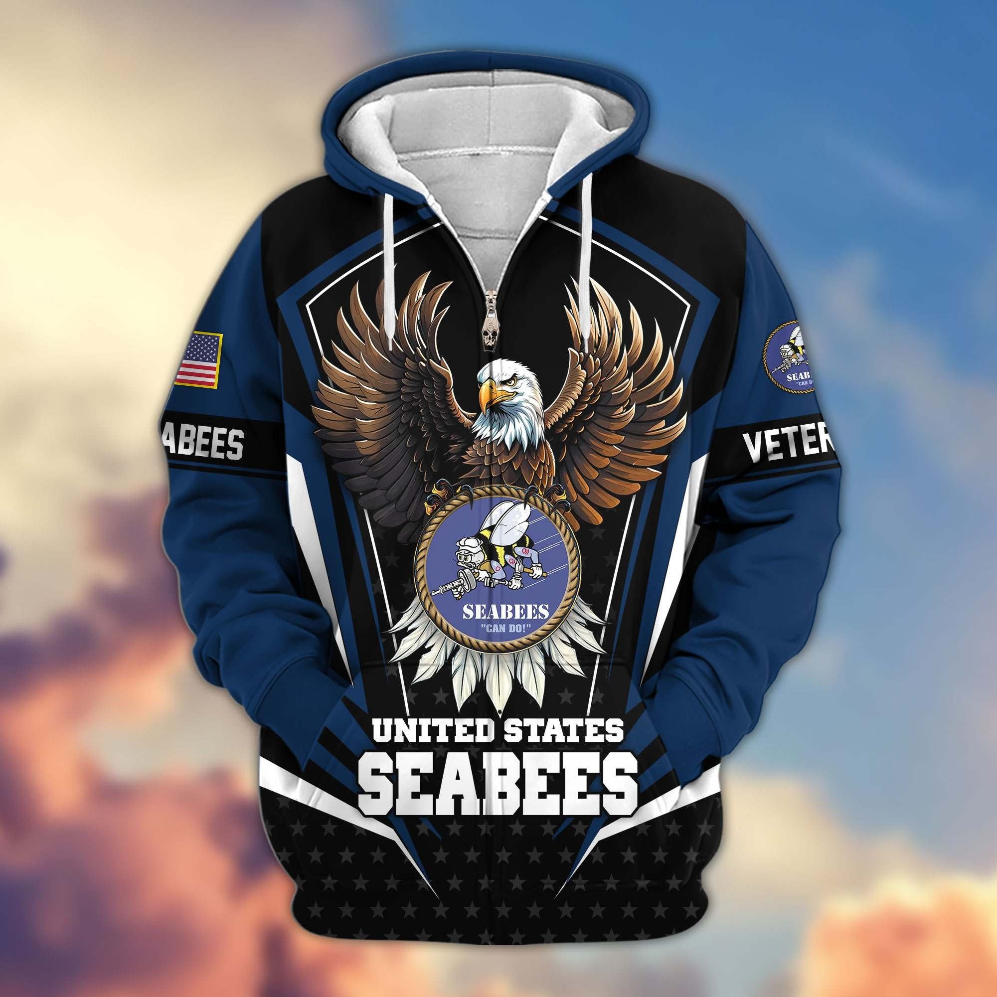 Premium US Veterans Zip Hoodie APHN011012, Gifts For US Veterans, Gifts For Veterans Day