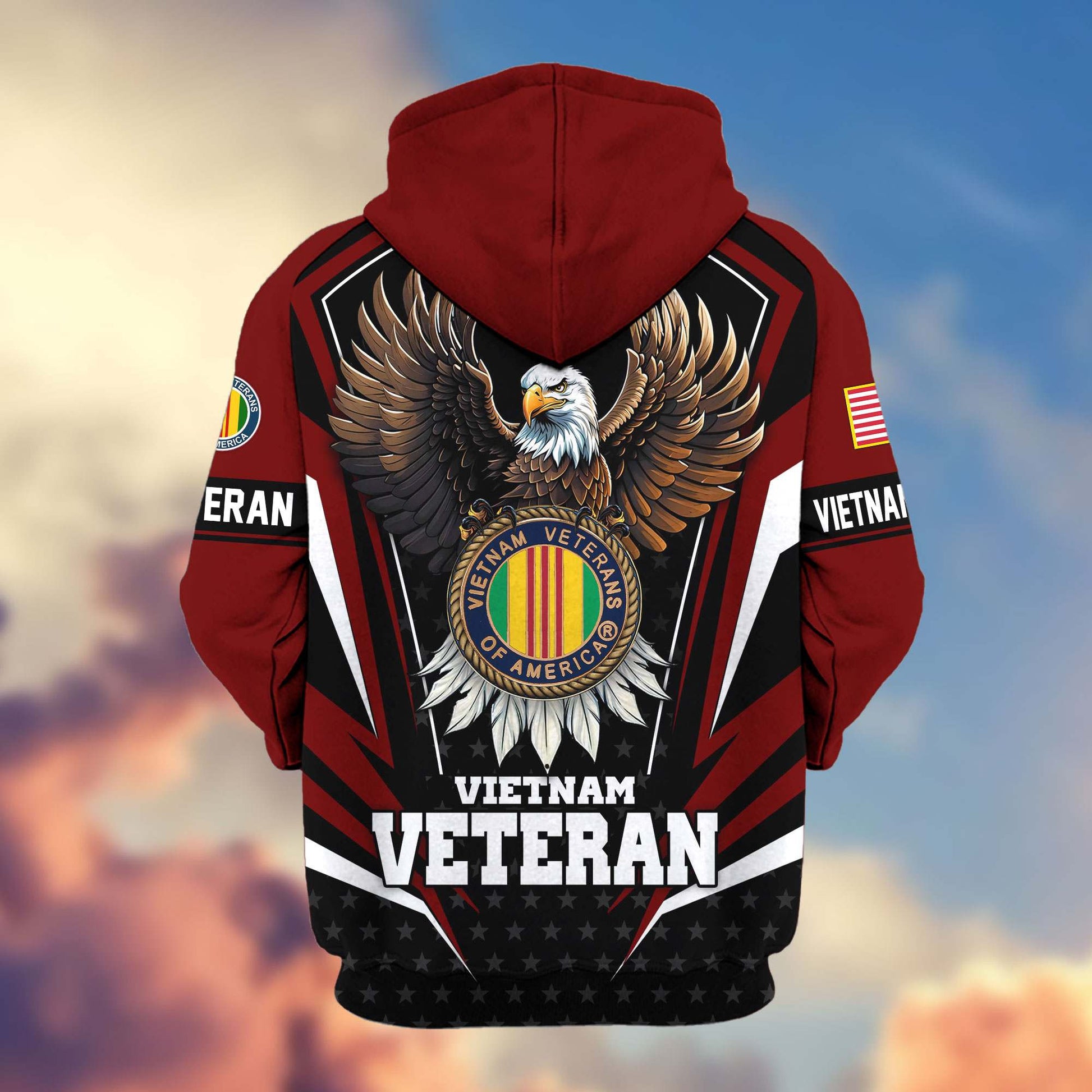 Premium US Veterans Zip Hoodie APHN011012, Gifts For US Veterans, Gifts For Veterans Day