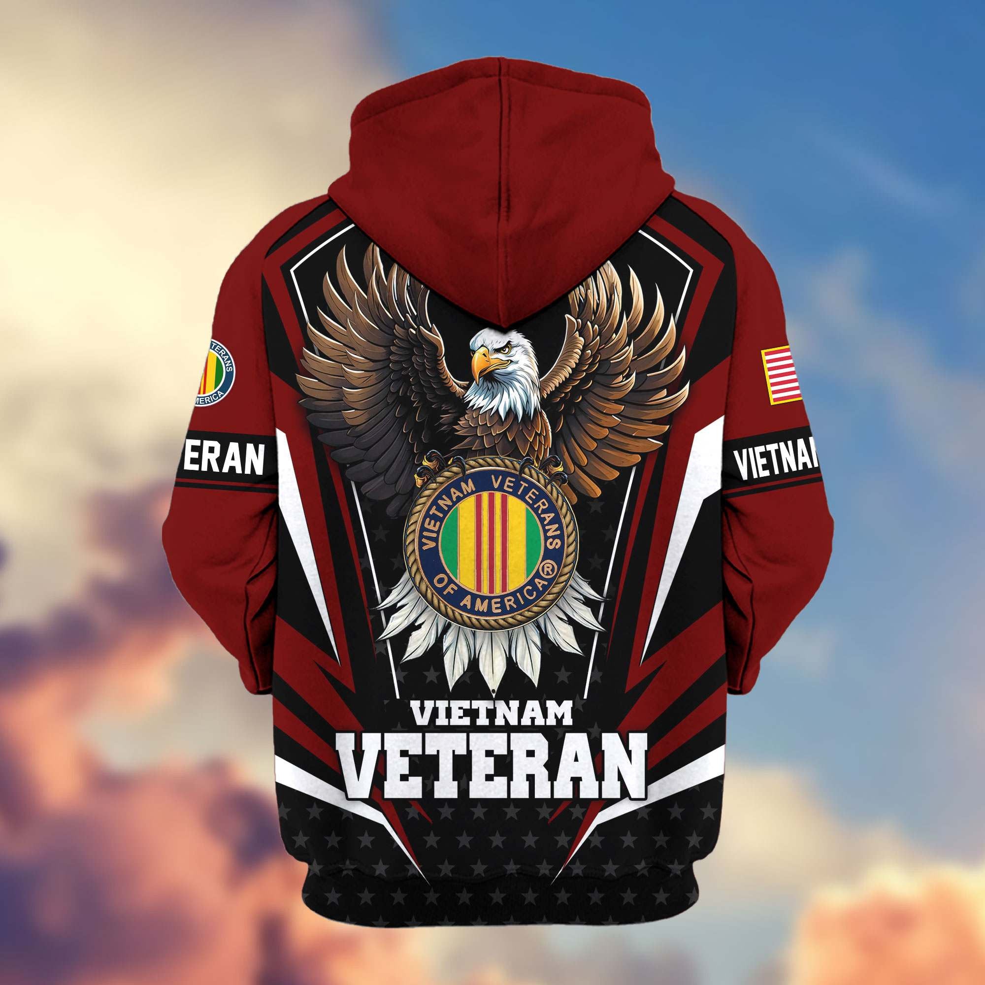Premium US Veterans Zip Hoodie APHN011012, Gifts For US Veterans, Gifts For Veterans Day