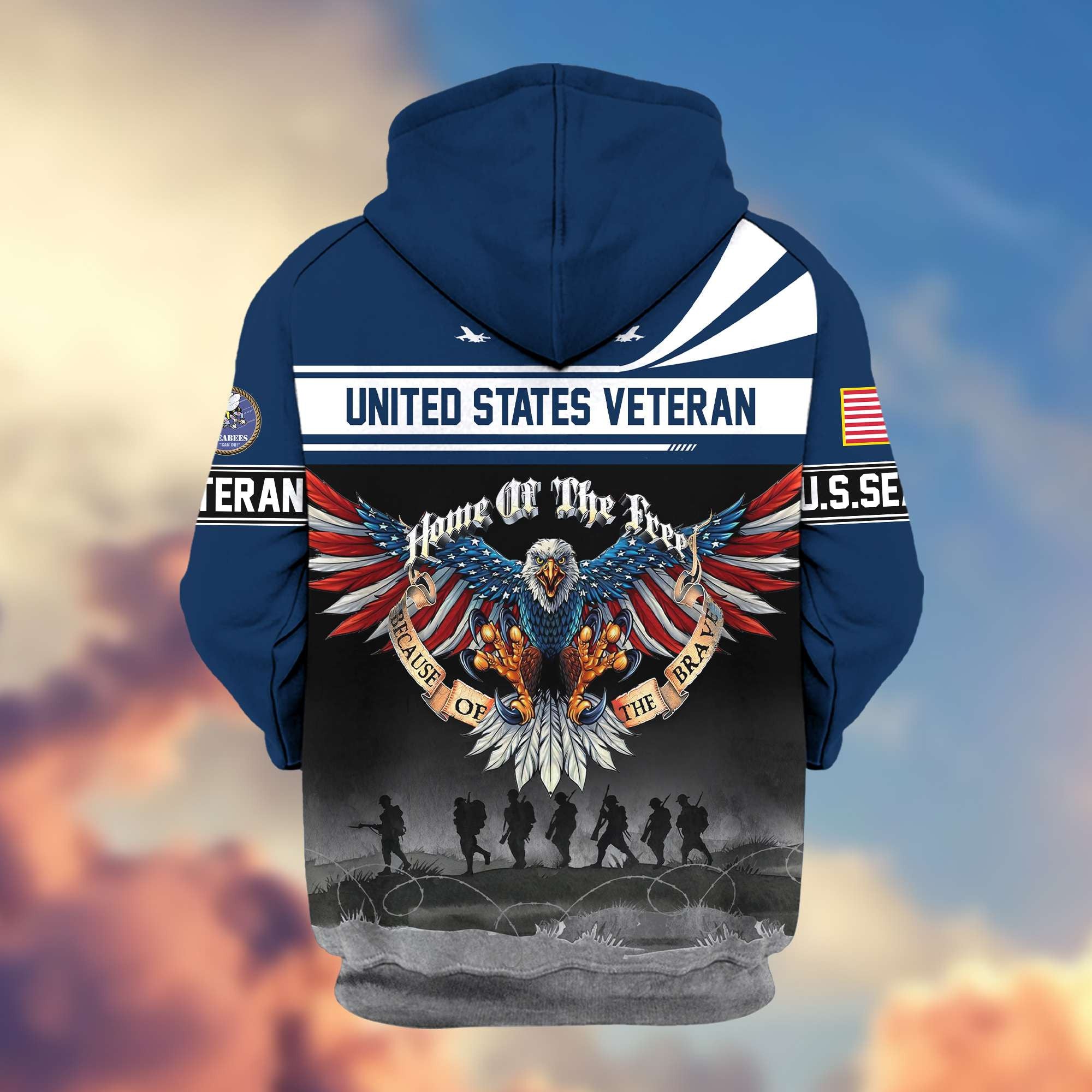 Premium US Seabees Zip Hoodie VPVC604109, Gifts For Seabees Veteran