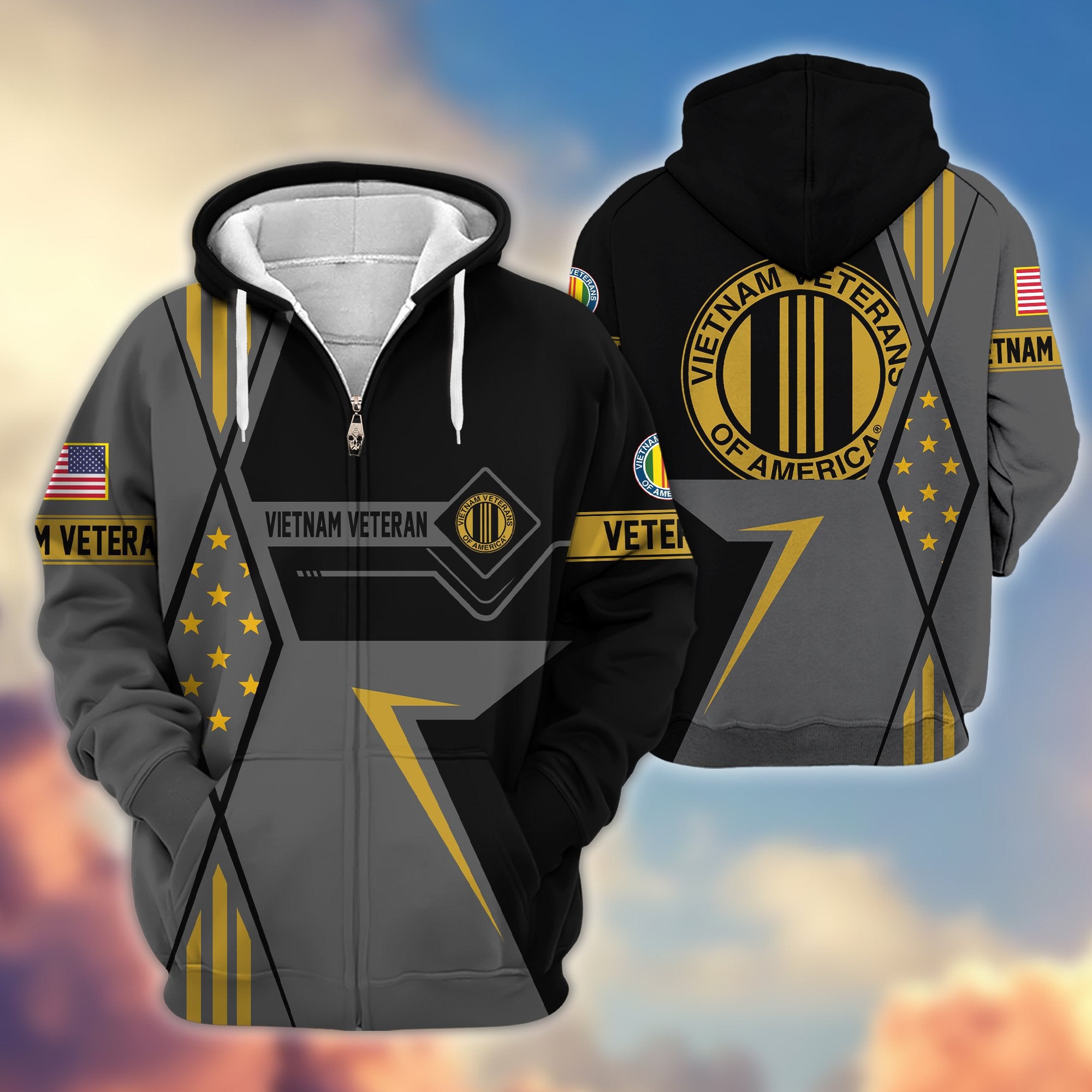 Premium Vietnam Veteran Zip Hoodie VPVC605506, Gifts For Vietnam Veteran
