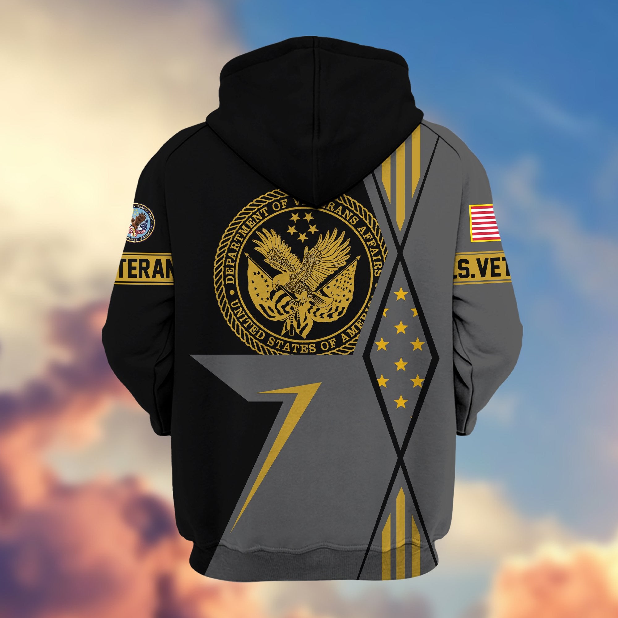 Premium US Veteran Zip Hoodie VPVC605507, Gifts For US Veteran