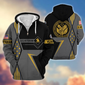 Premium US Veteran Zip Hoodie VPVC605507, Gifts For US Veteran