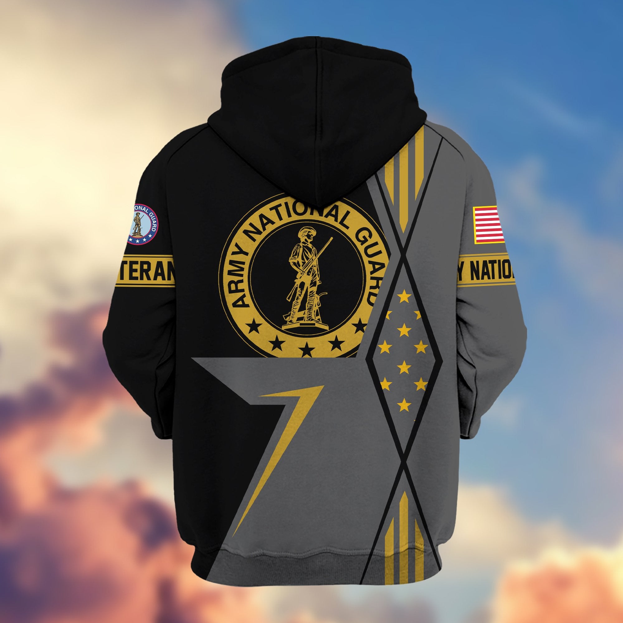 Premium Army National Guard Zip Hoodie VPVC605508, Gifts For Army National Guard Veteran