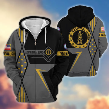Premium Army National Guard Zip Hoodie VPVC605508, Gifts For Army National Guard Veteran