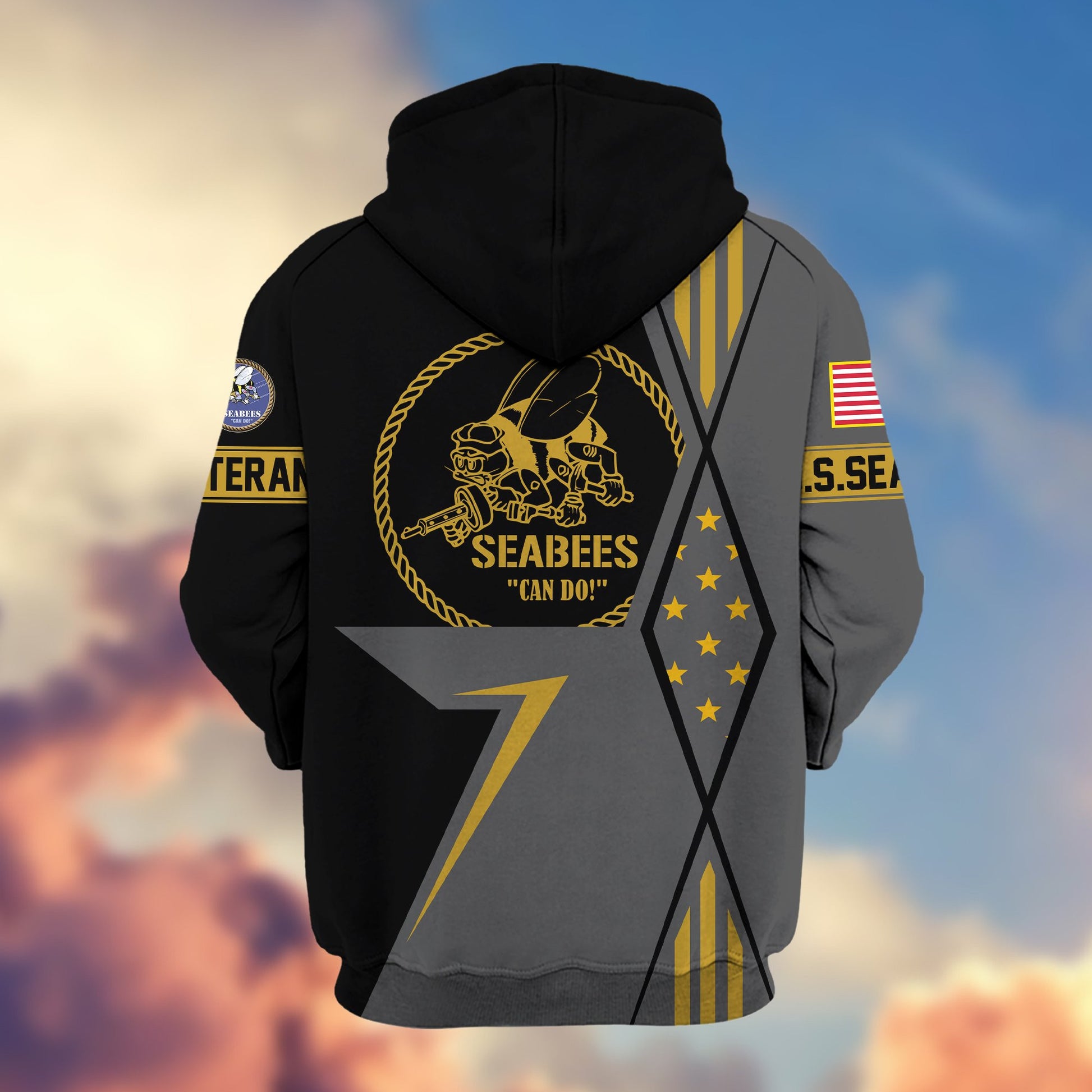 Premium US Seabees Zip Hoodie VPVC605509, Gifts For Seabees Veteran