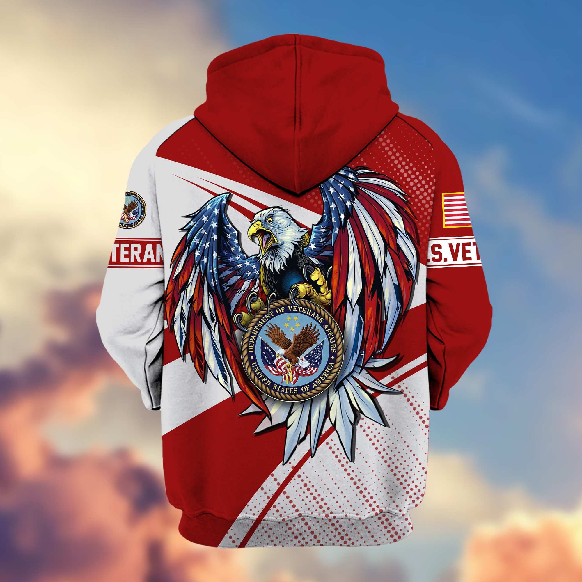 Premium US Veteran Zip Hoodie VPVC605607, Gifts For US Veteran