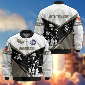 Premium Custom Army National Guard Bomber Jacket VPVC802008, Gifts For Army National Guard Veteran