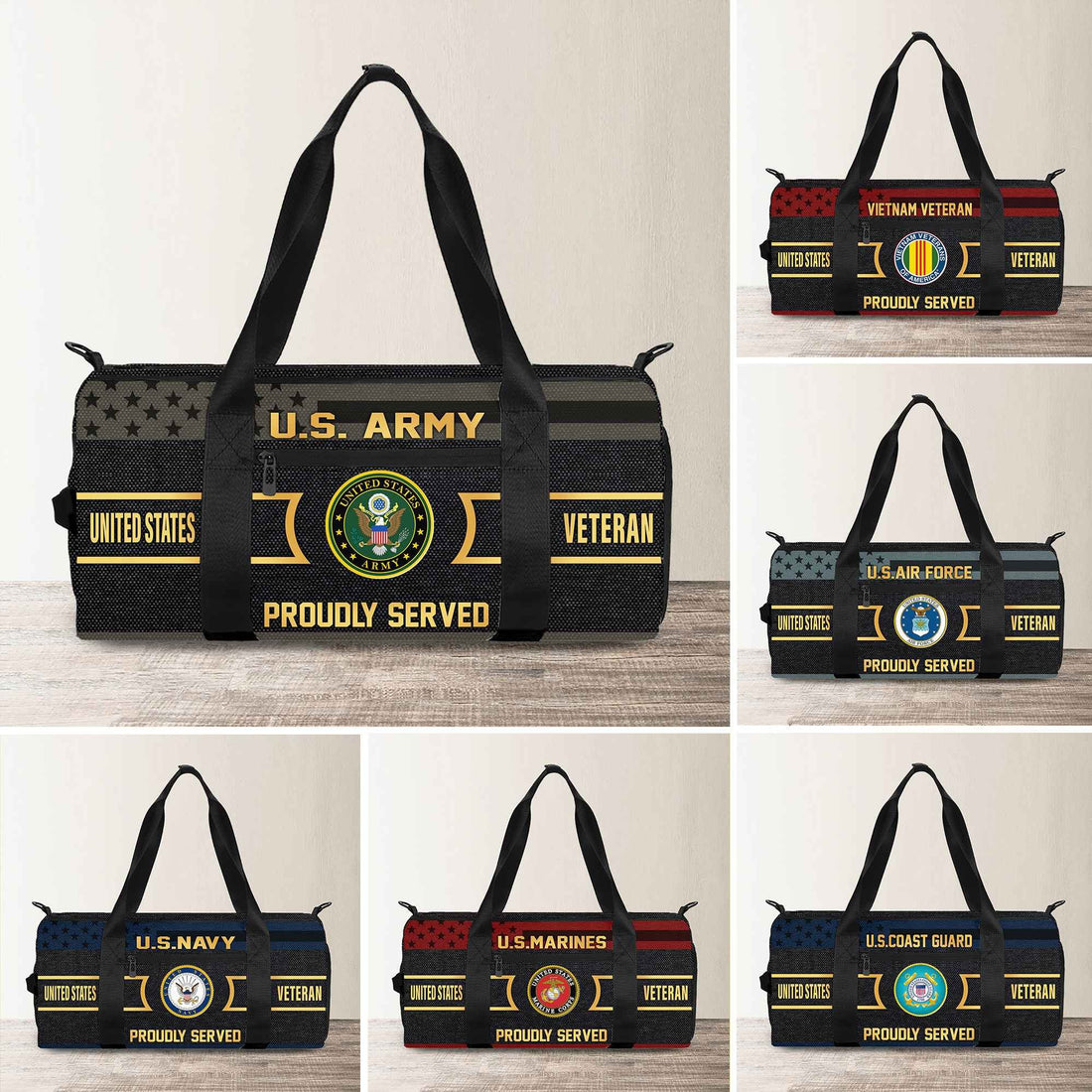 Premium US Veterans Travel Bag, Gifts For Veterans Day BPVC101011
