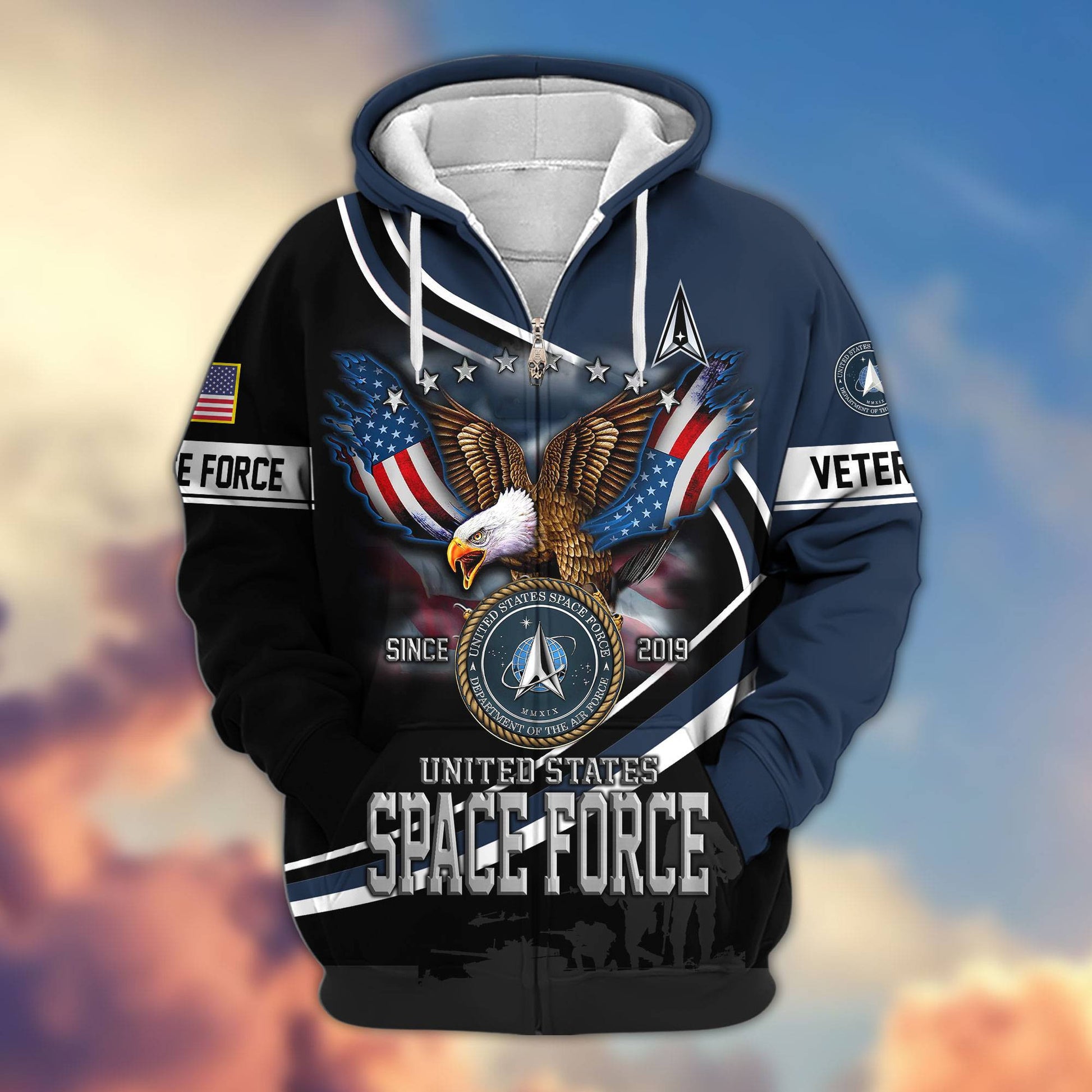 Premium US Veterans Zip Hoodie APHN211012, Gifts For US Veterans