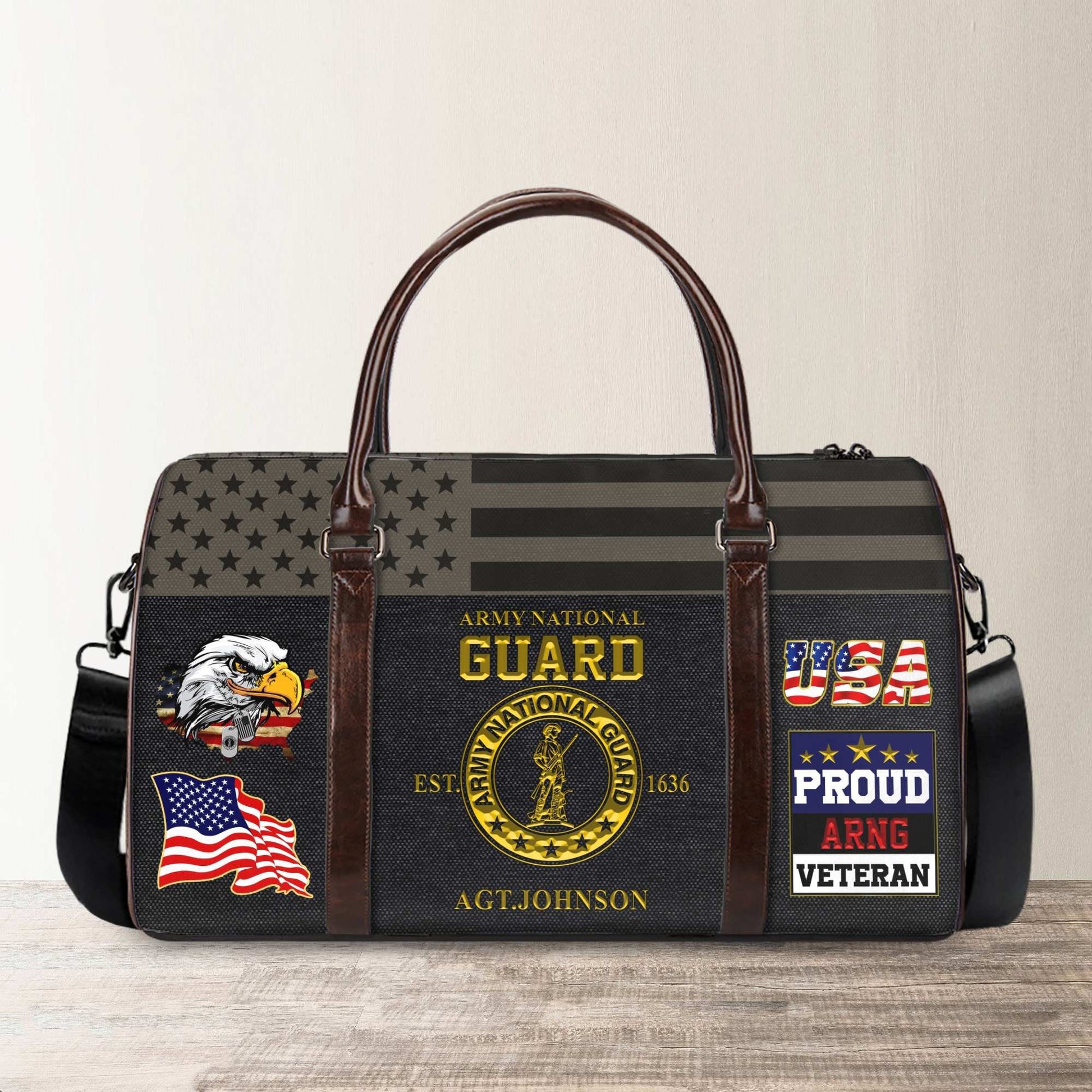 Premium Custom Name US Veterans Travel Bag, Gifts For Veterans Day APHN181014