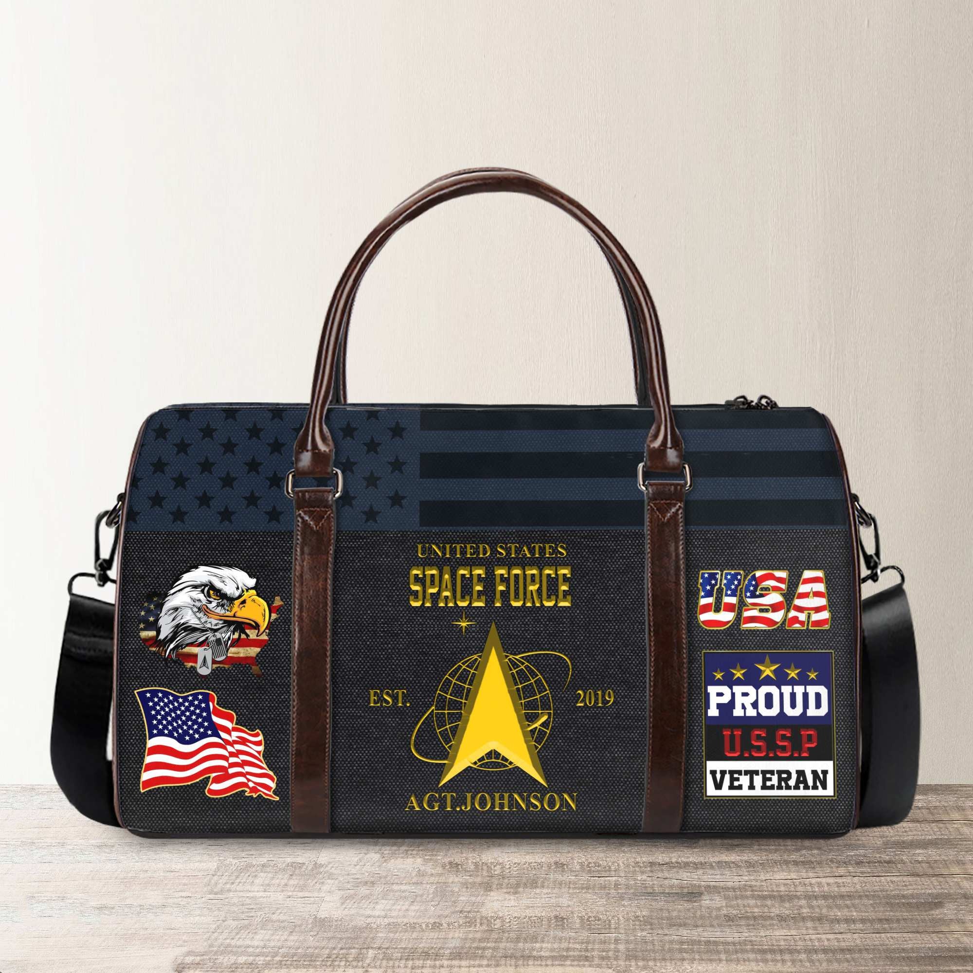 Premium Custom Name US Veterans Travel Bag, Gifts For Veterans Day APHN181014