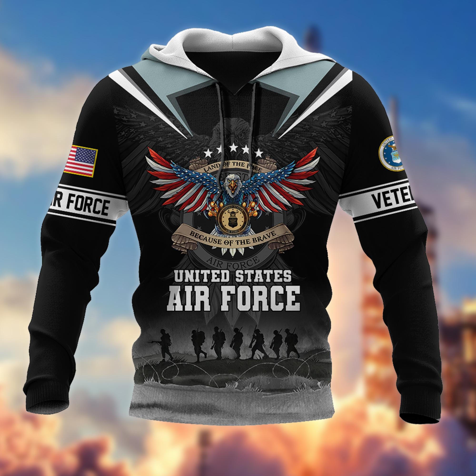 Premium US Veterans Hoodie BPVC251010, Gifts For US Veterans