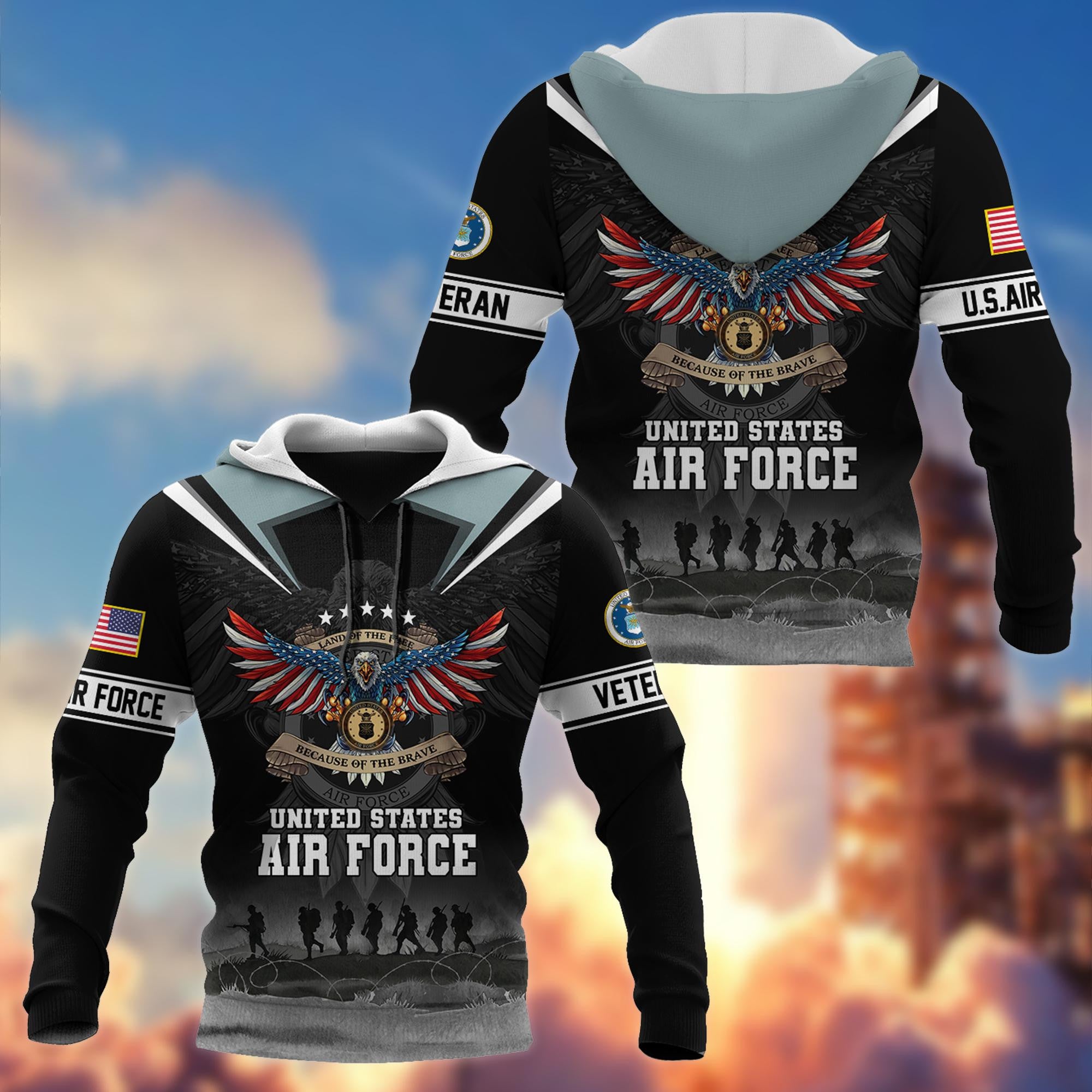 Premium US Veterans Hoodie BPVC251010, Gifts For US Veterans