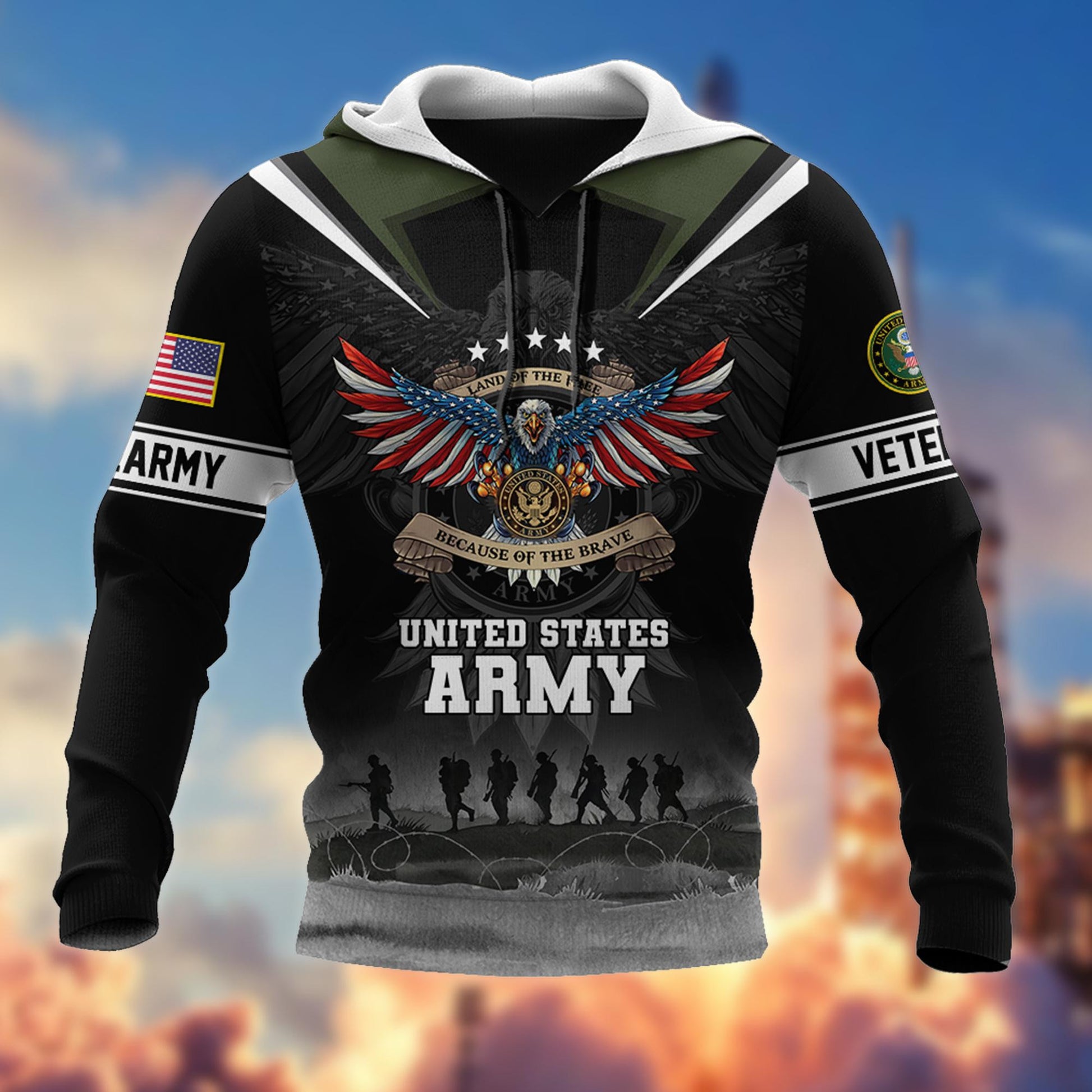 Premium US Veterans Hoodie BPVC251010, Gifts For US Veterans