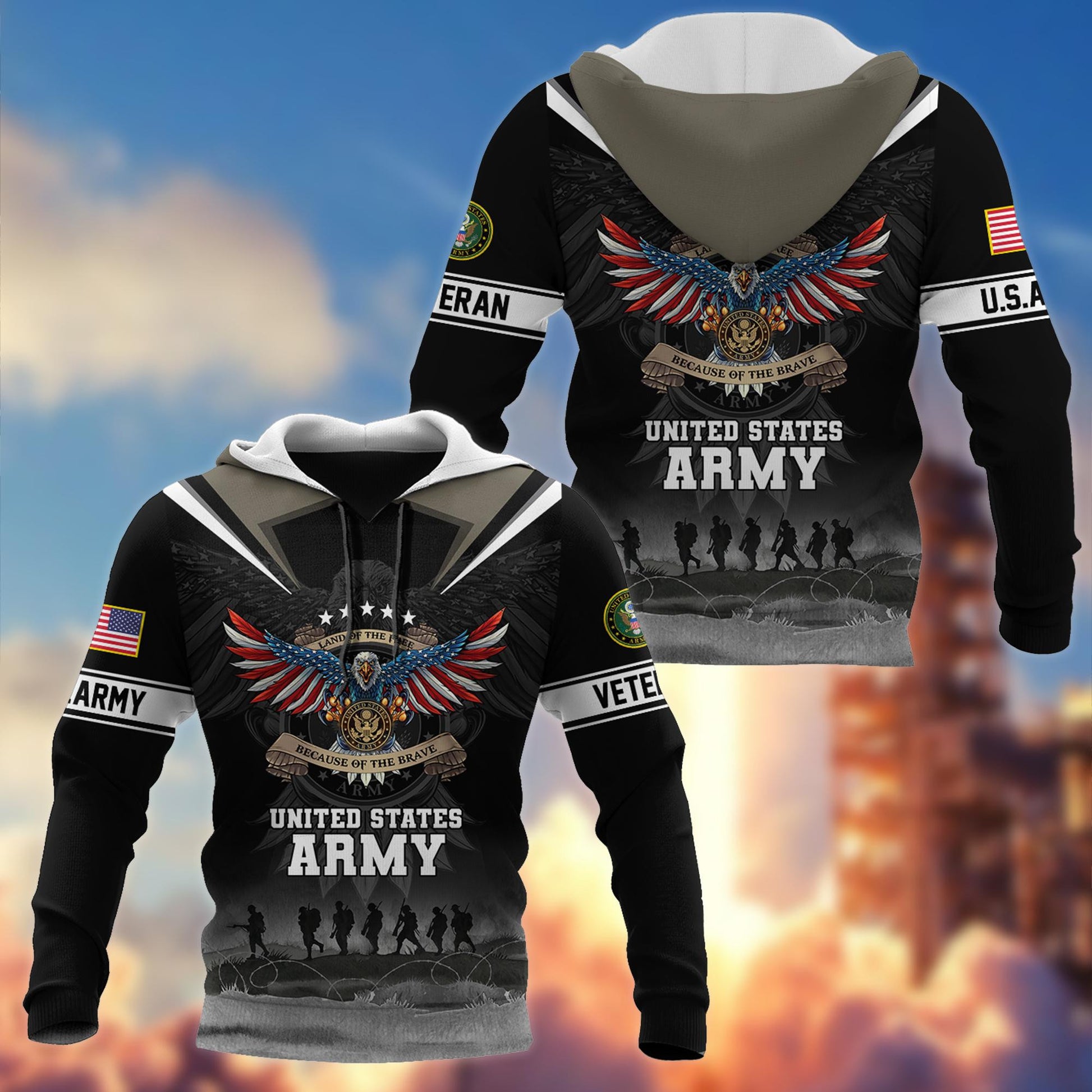 Premium US Veterans Hoodie BPVC251010, Gifts For US Veterans