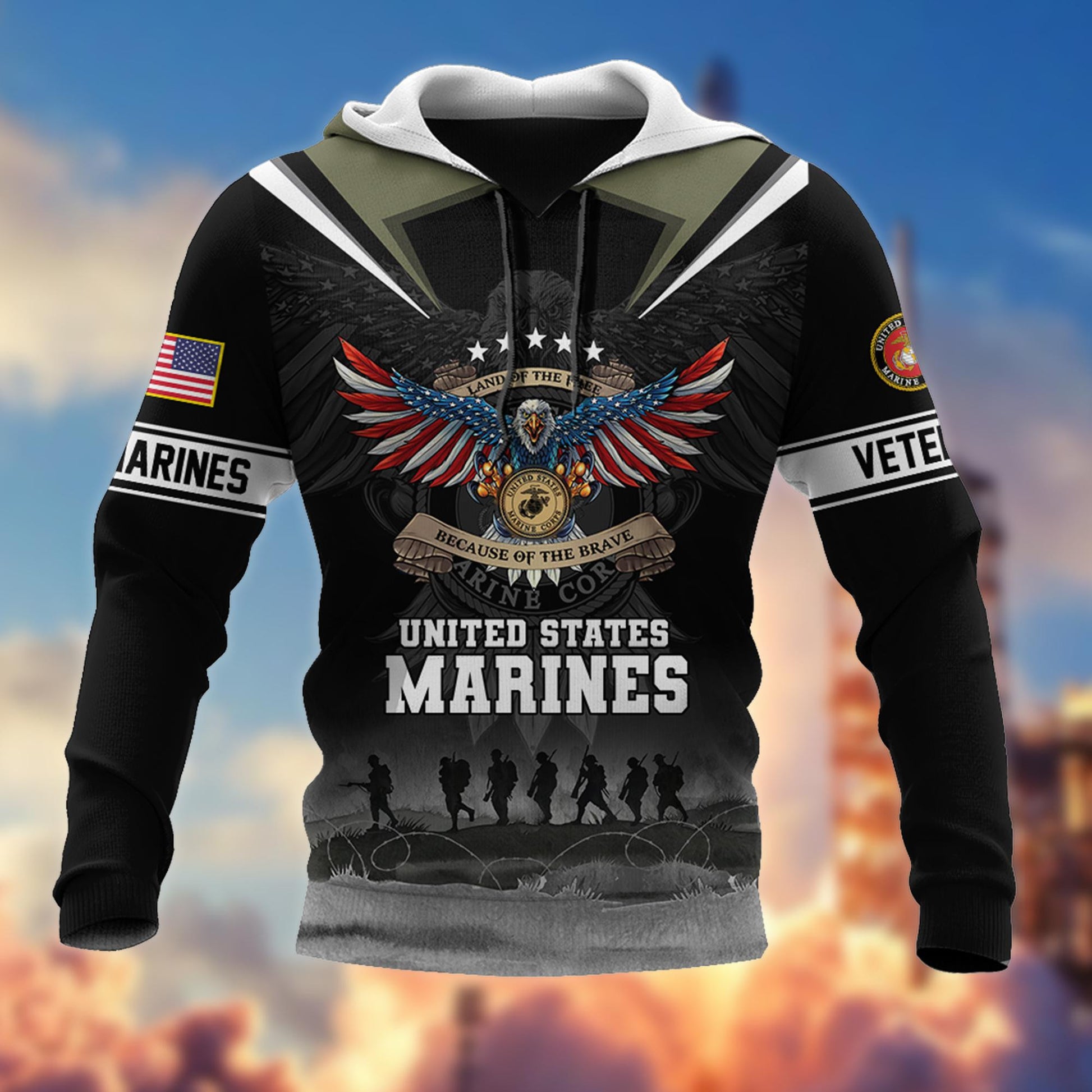 Premium US Veterans Hoodie BPVC251010, Gifts For US Veterans