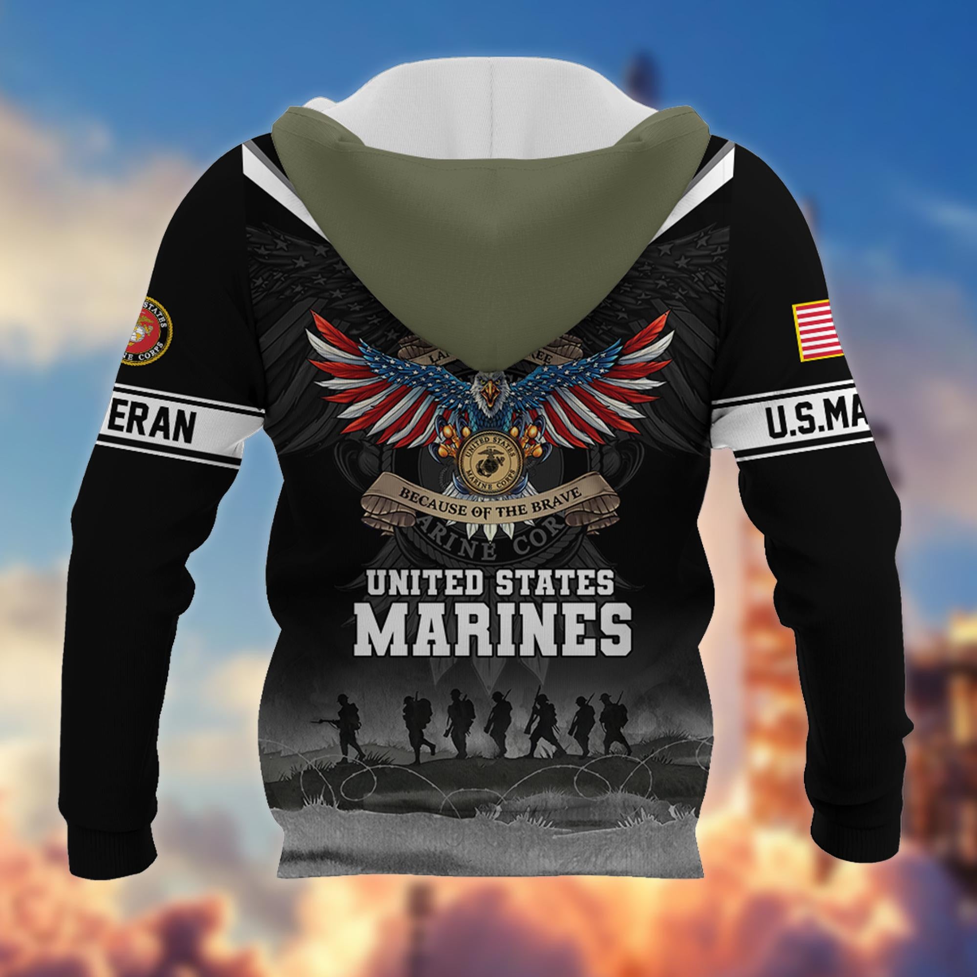 Premium US Veterans Hoodie BPVC251010, Gifts For US Veterans