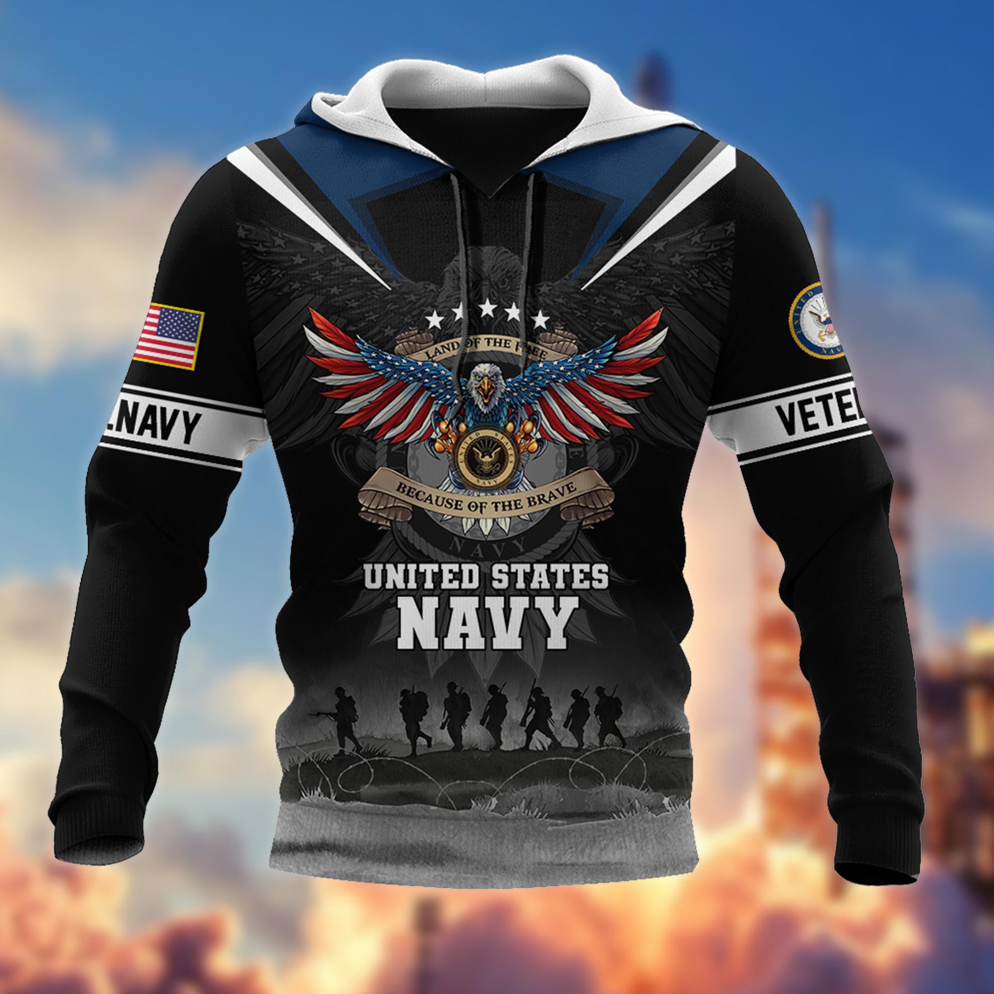 Premium US Veterans Hoodie BPVC251010, Gifts For US Veterans