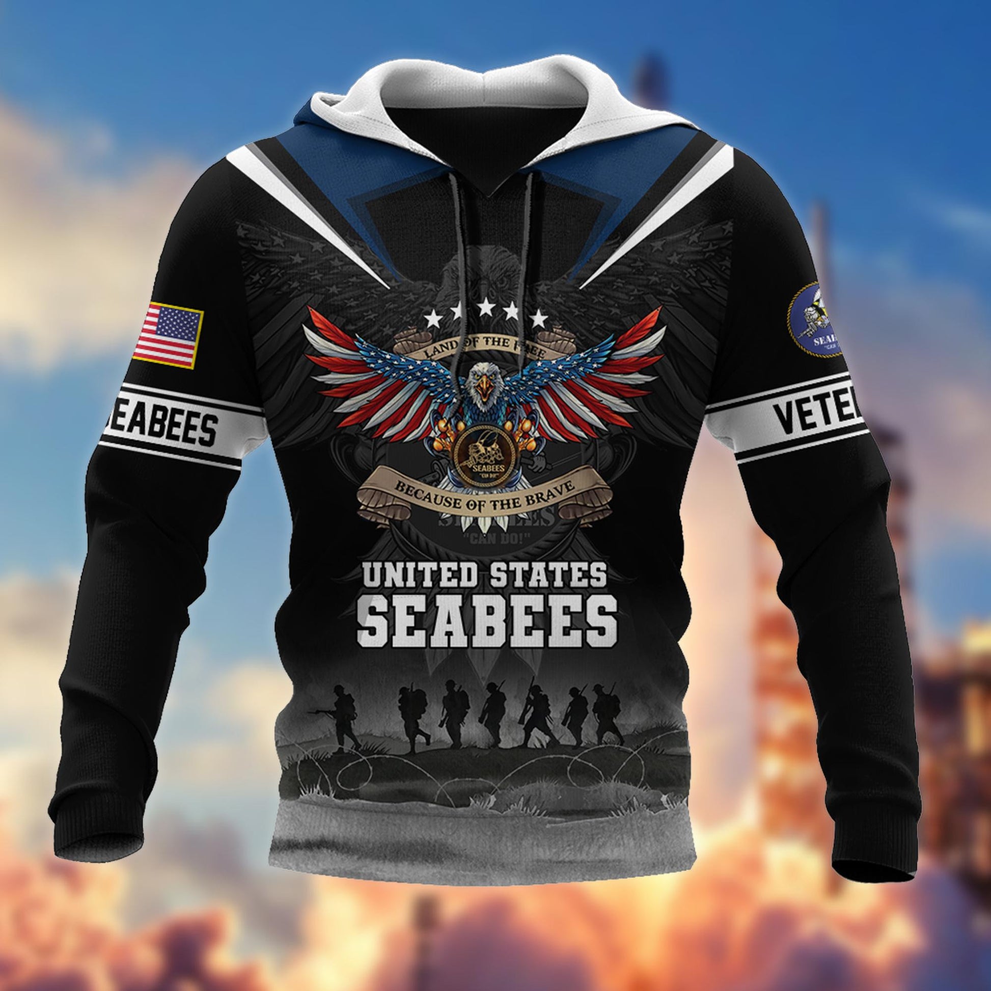 Premium US Veterans Hoodie BPVC251010, Gifts For US Veterans