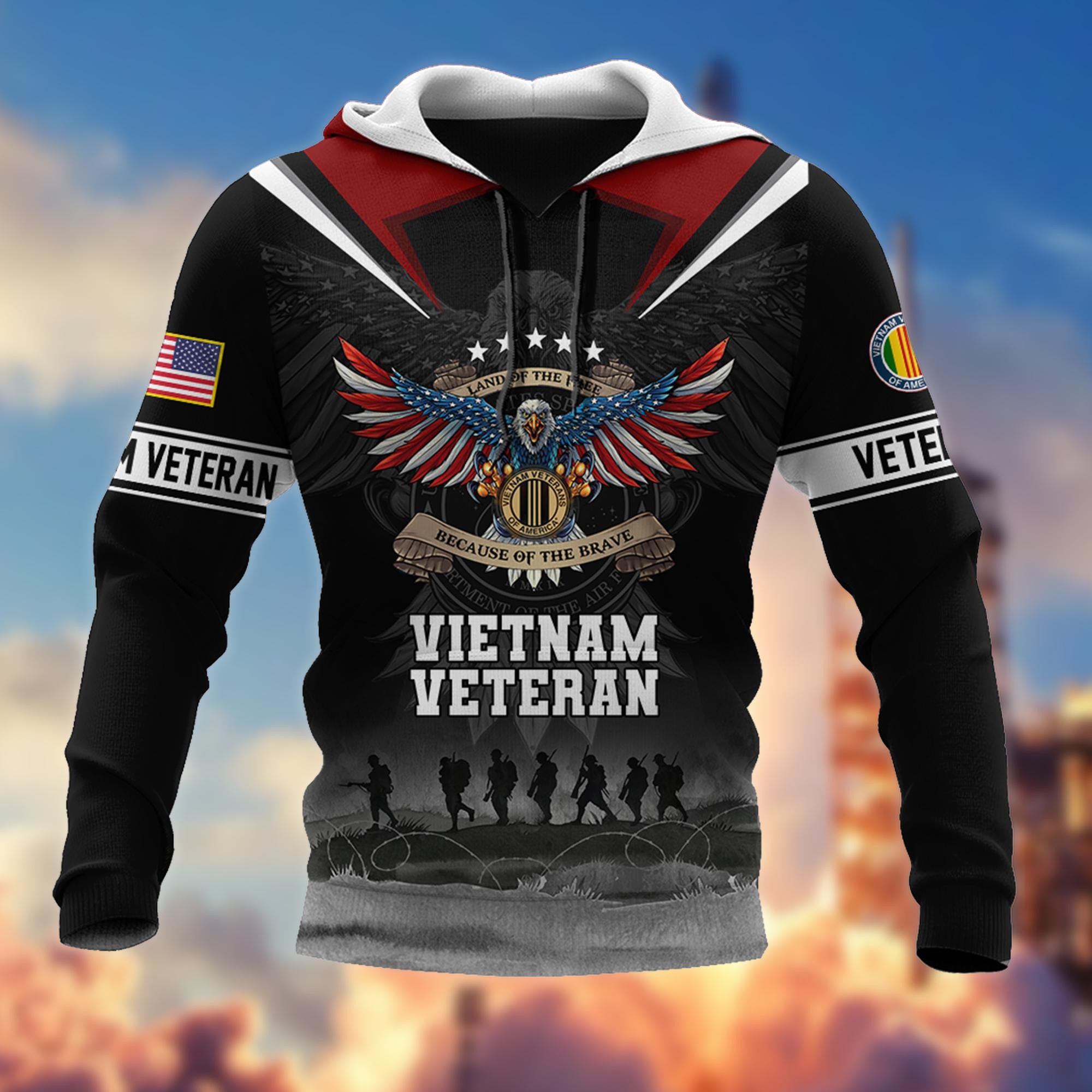 Premium US Veterans Hoodie BPVC251010, Gifts For US Veterans