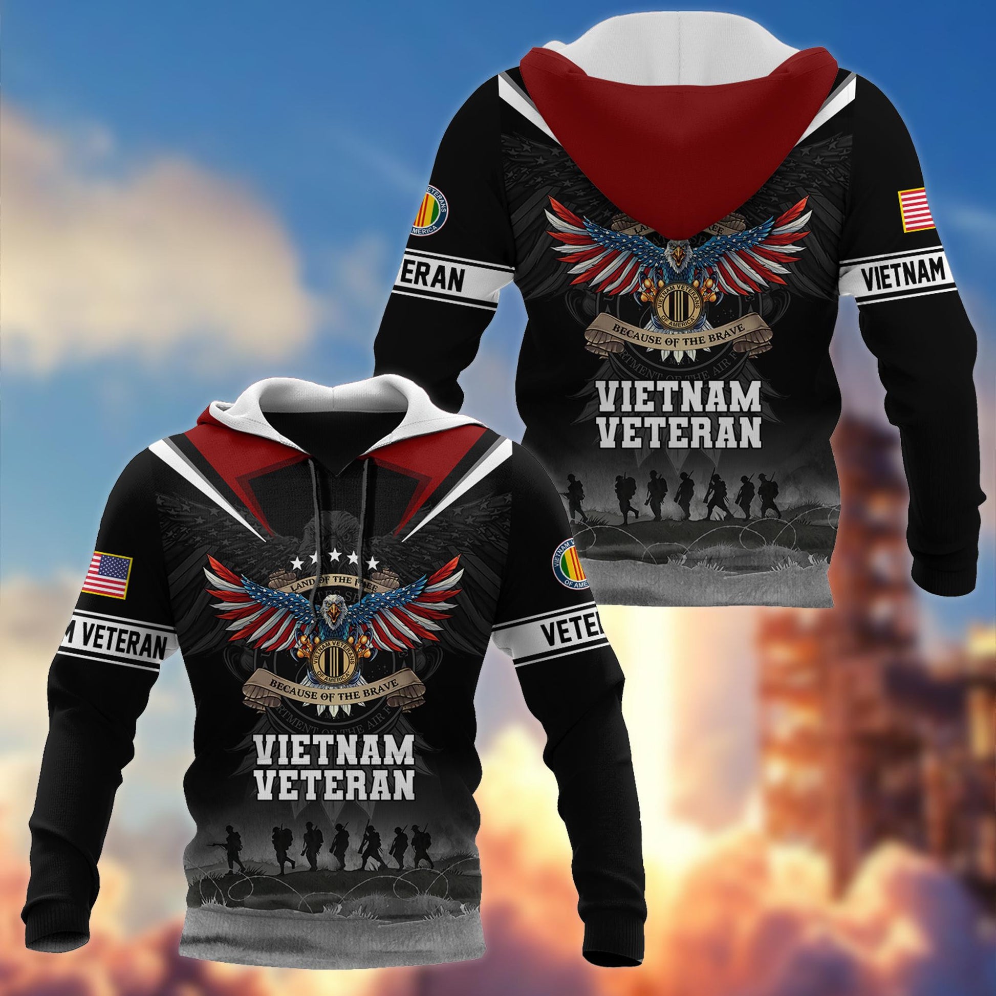 Premium US Veterans Hoodie BPVC251010, Gifts For US Veterans