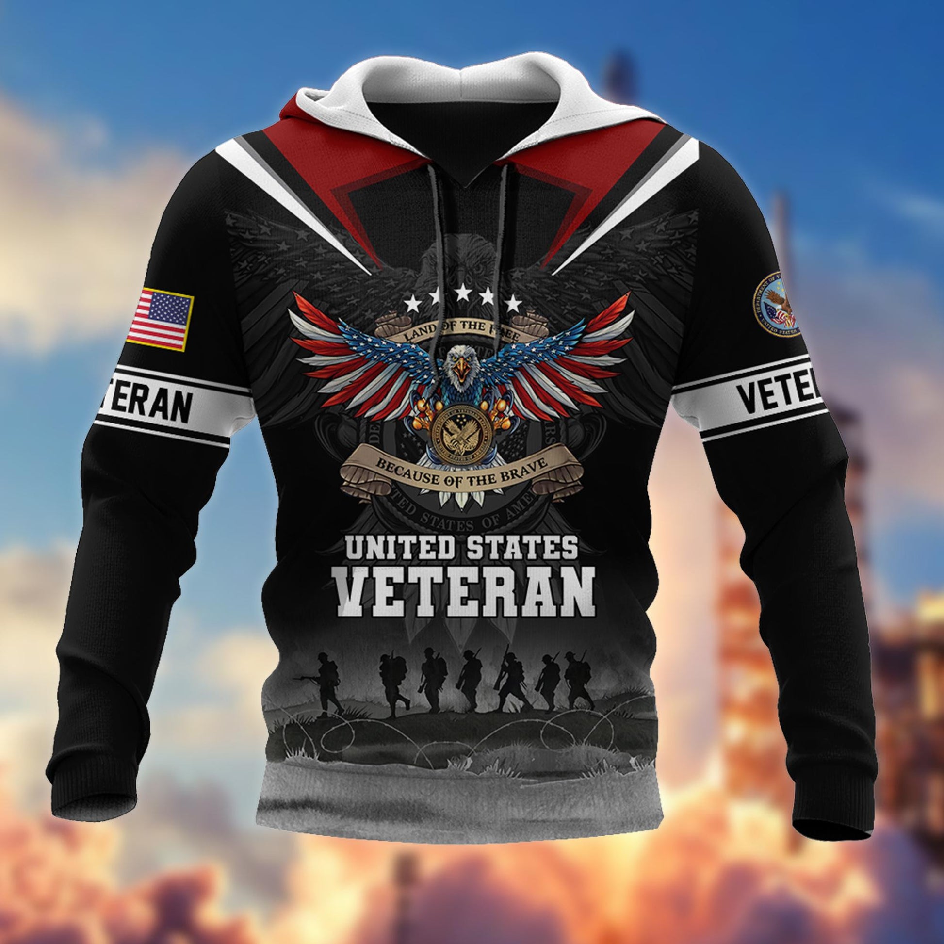 Premium US Veterans Hoodie BPVC251010, Gifts For US Veterans