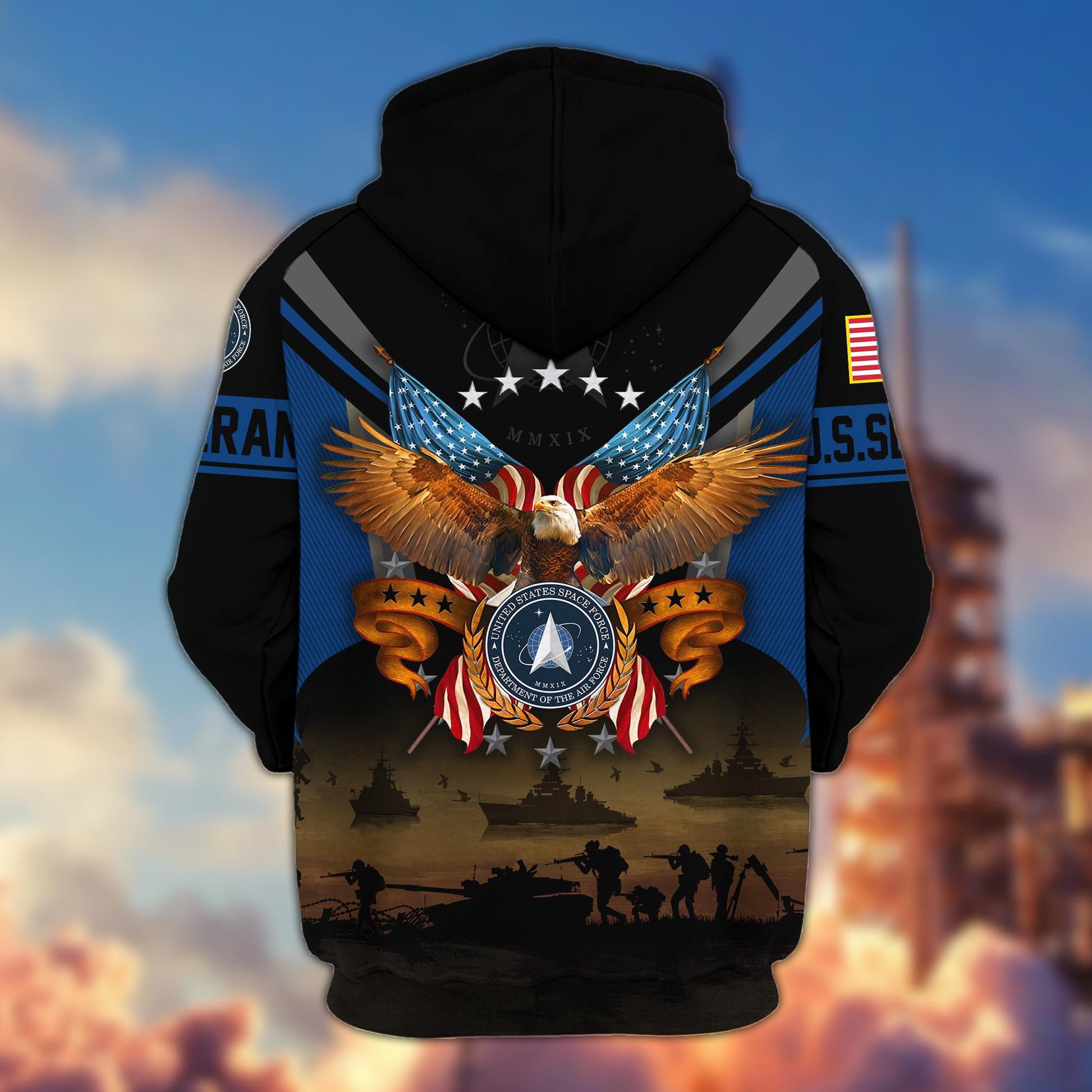 Premium US Veterans Zip Hoodie BPVC311001, Gifts For US Veterans