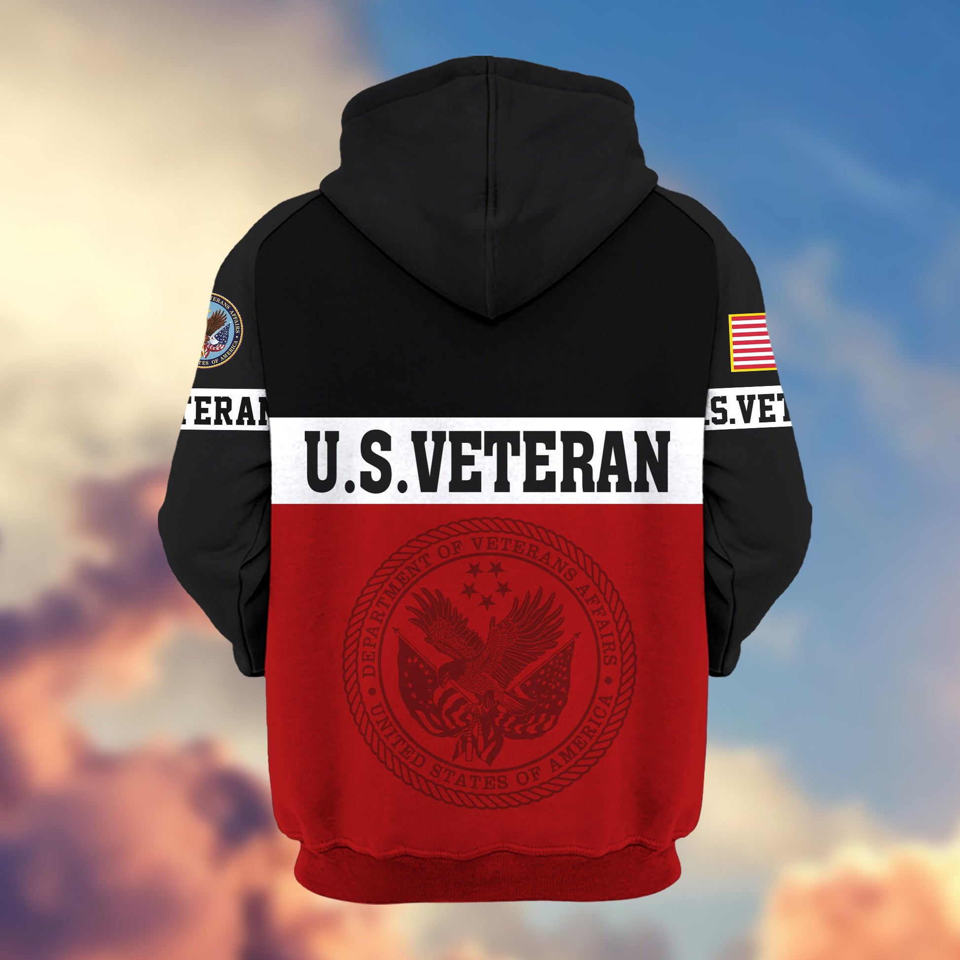 Premium US Veteran Zip Hoodie VPVC606107, Gifts For US Veteran