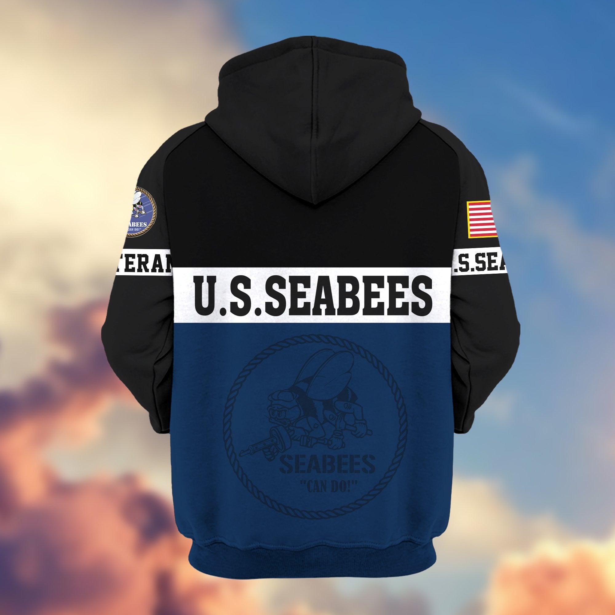 Premium US Seabees Zip Hoodie VPVC606109, Gifts For Seabees Veteran