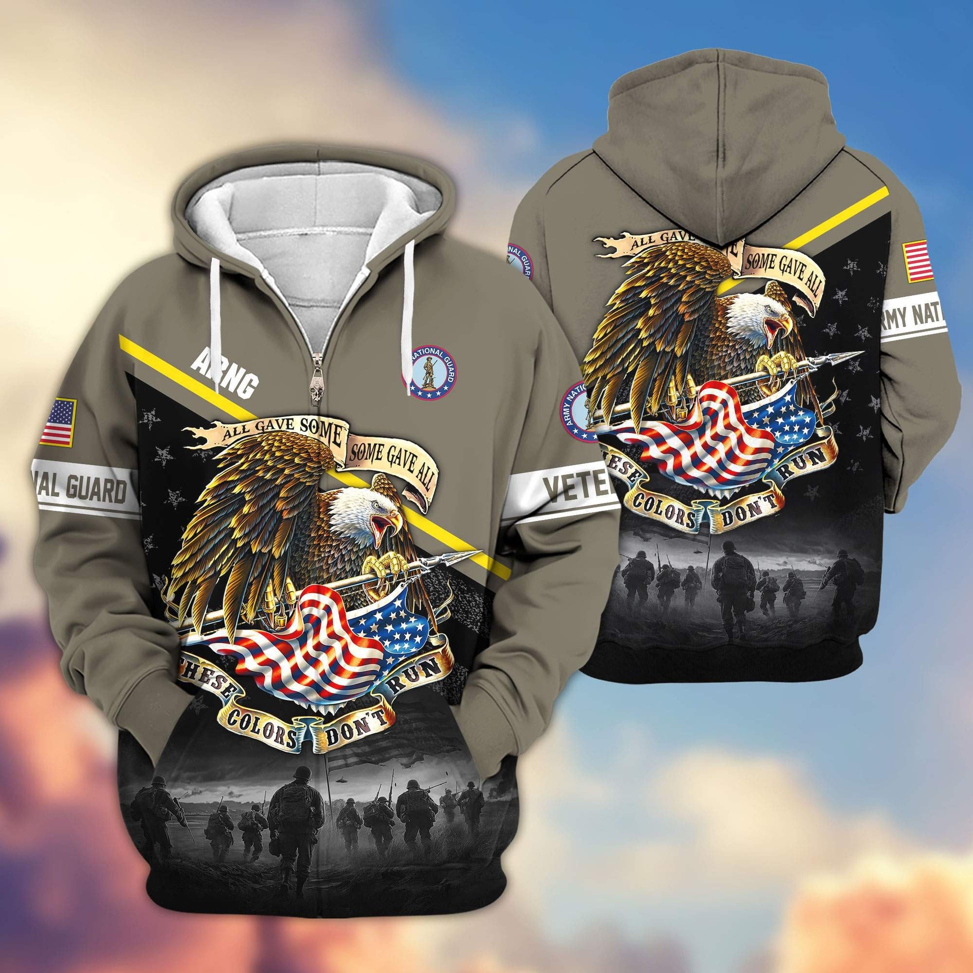 Premium US Veterans Zip Hoodie APHN281013, Gifts For US Veterans