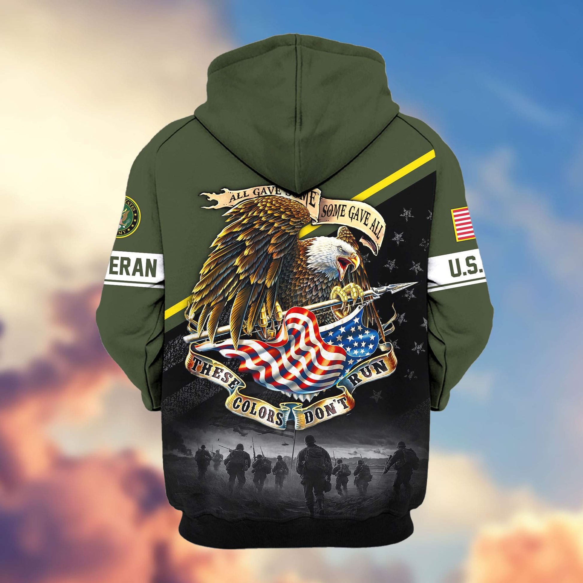 Premium US Veterans Zip Hoodie APHN281013, Gifts For US Veterans