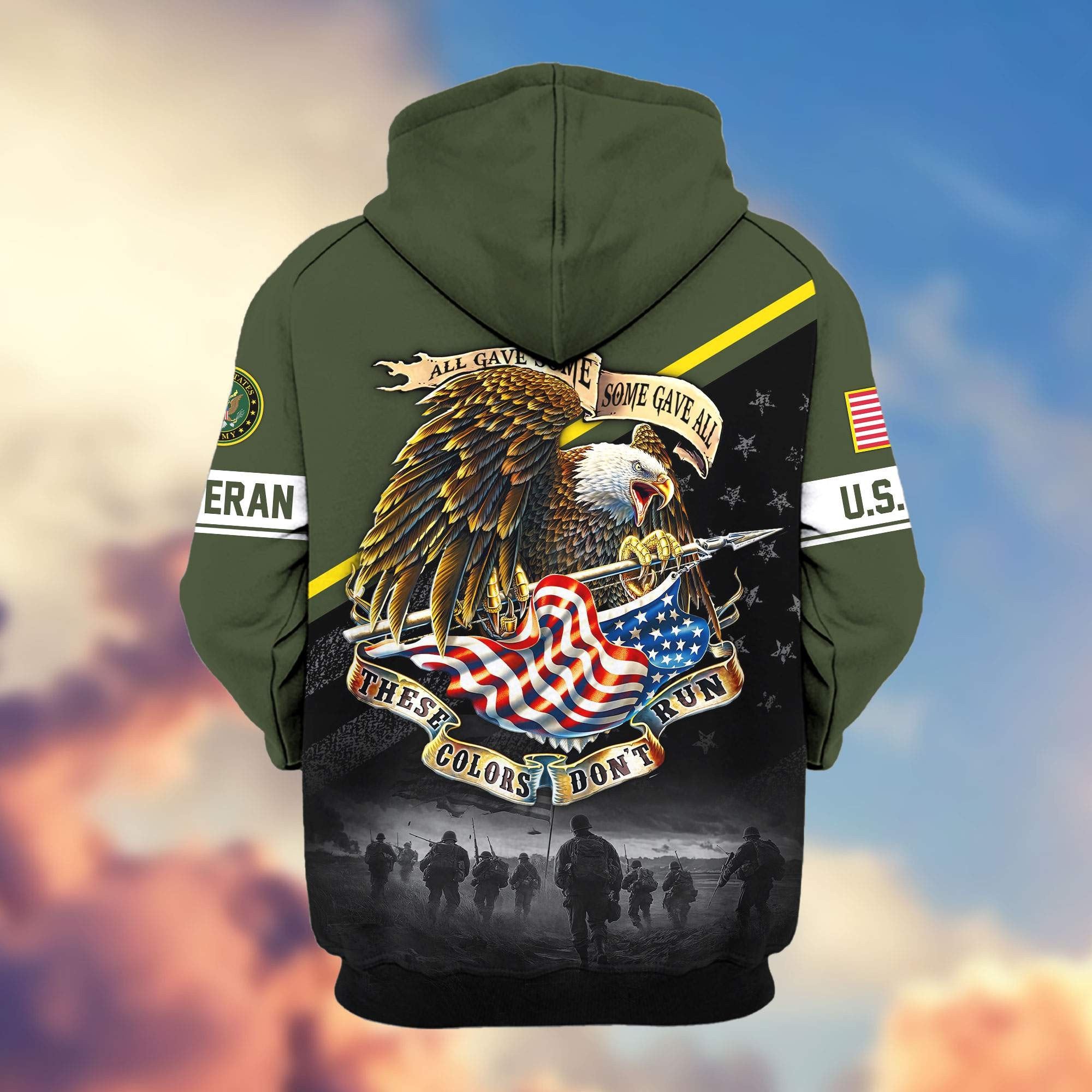 Premium US Veterans Zip Hoodie APHN281013, Gifts For US Veterans