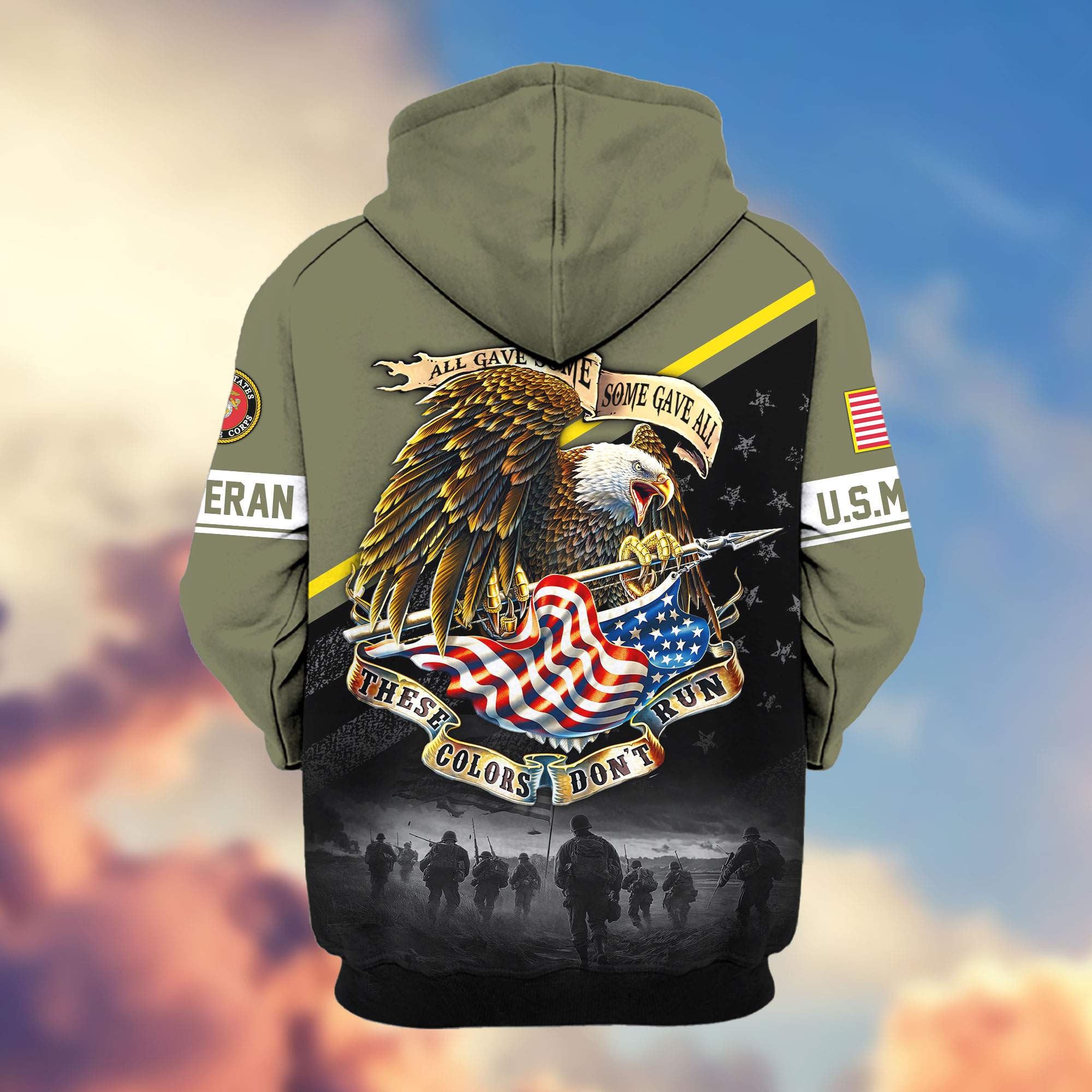 Premium US Veterans Zip Hoodie APHN281013, Gifts For US Veterans