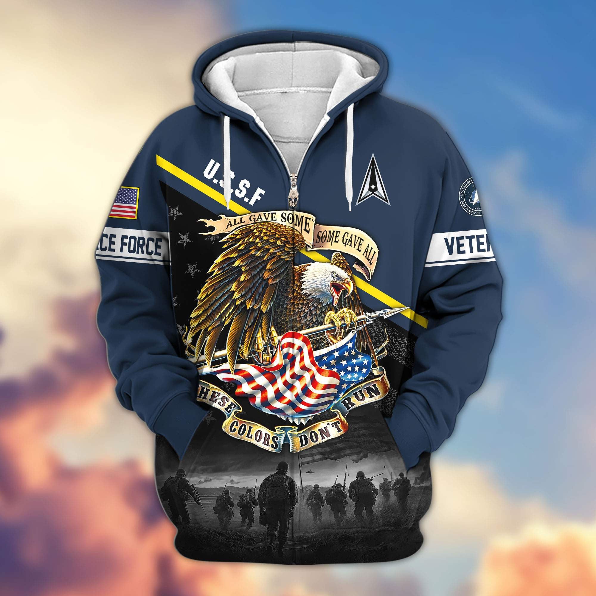 Premium US Veterans Zip Hoodie APHN281013, Gifts For US Veterans
