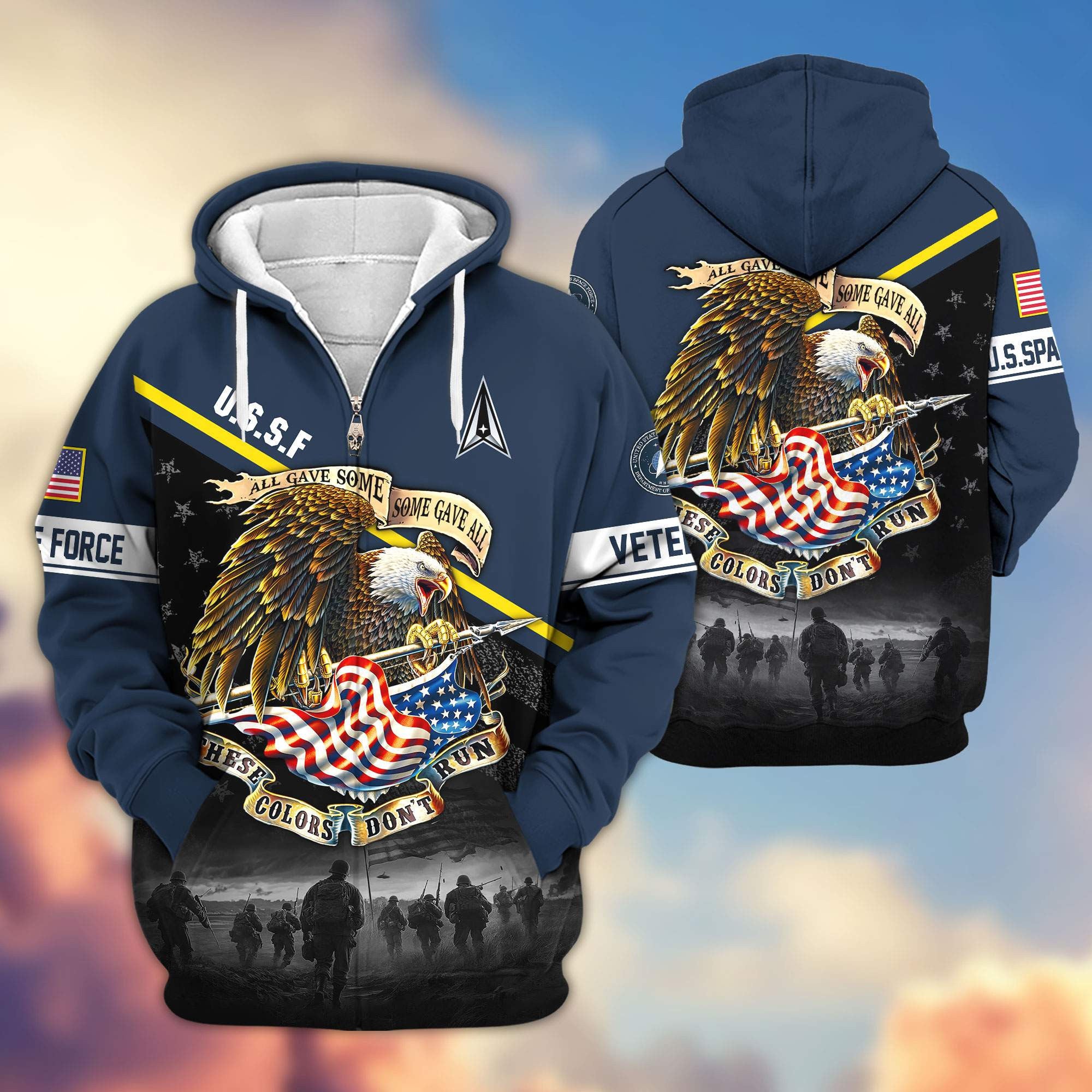Premium US Veterans Zip Hoodie APHN281013, Gifts For US Veterans