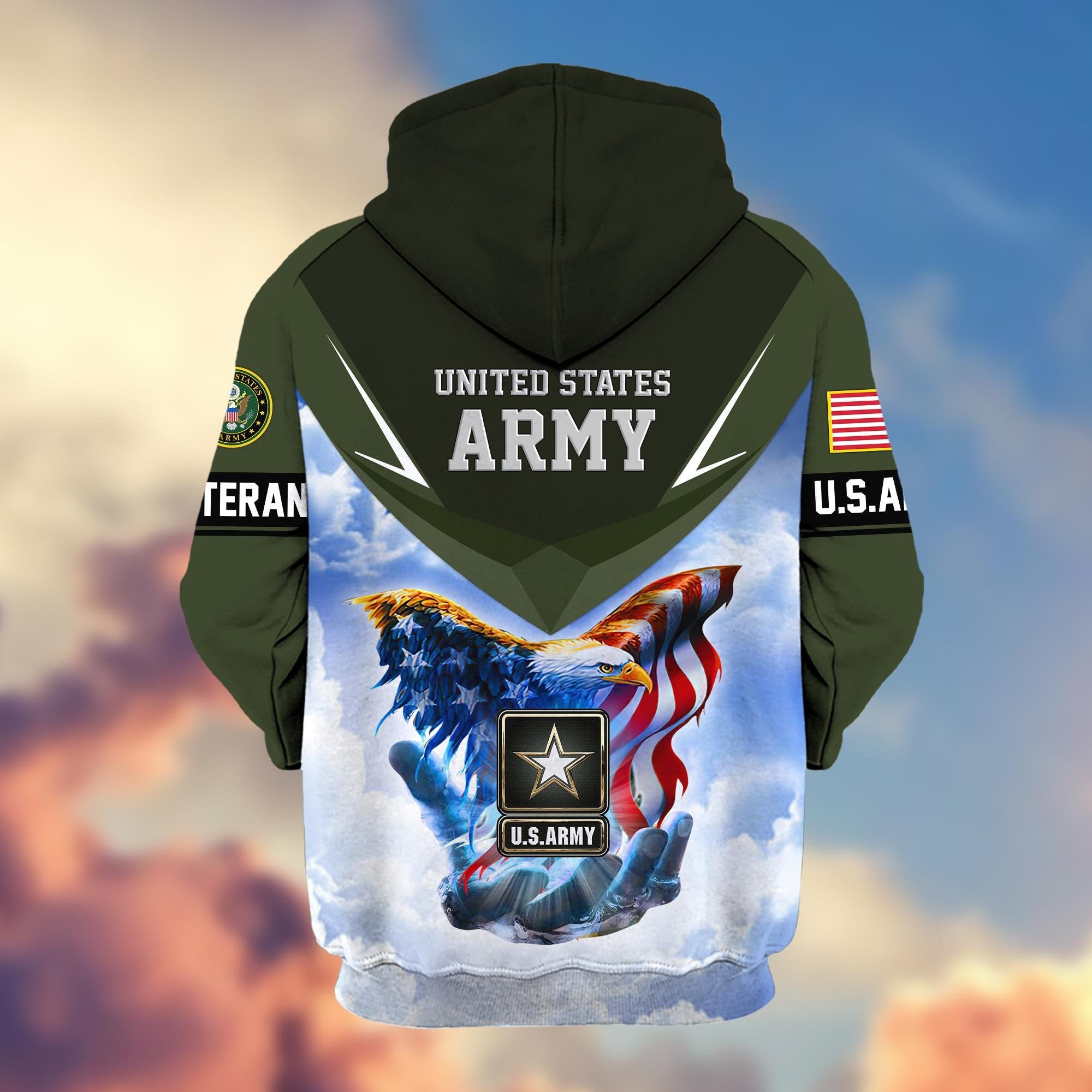 Premium US Veterans Zip Hoodie APHN011113, Gifts For US Veterans