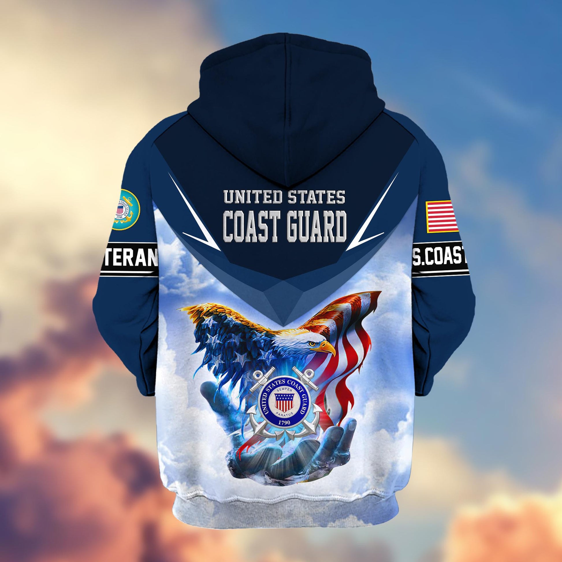 Premium US Veterans Zip Hoodie APHN011113, Gifts For US Veterans