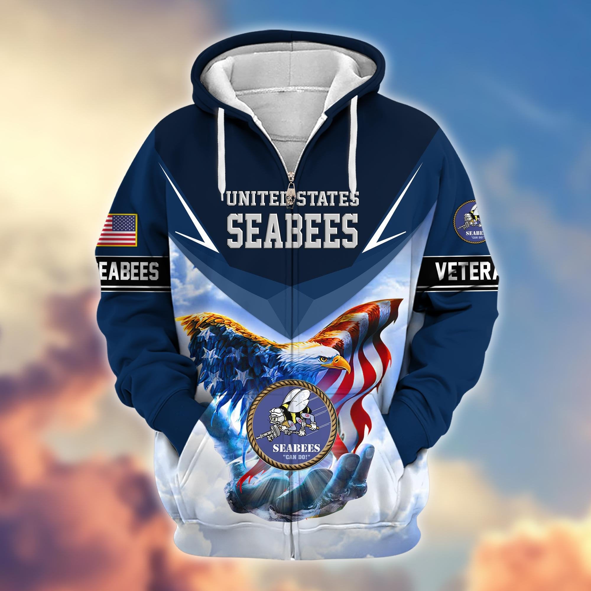 Premium US Veterans Zip Hoodie APHN011113, Gifts For US Veterans