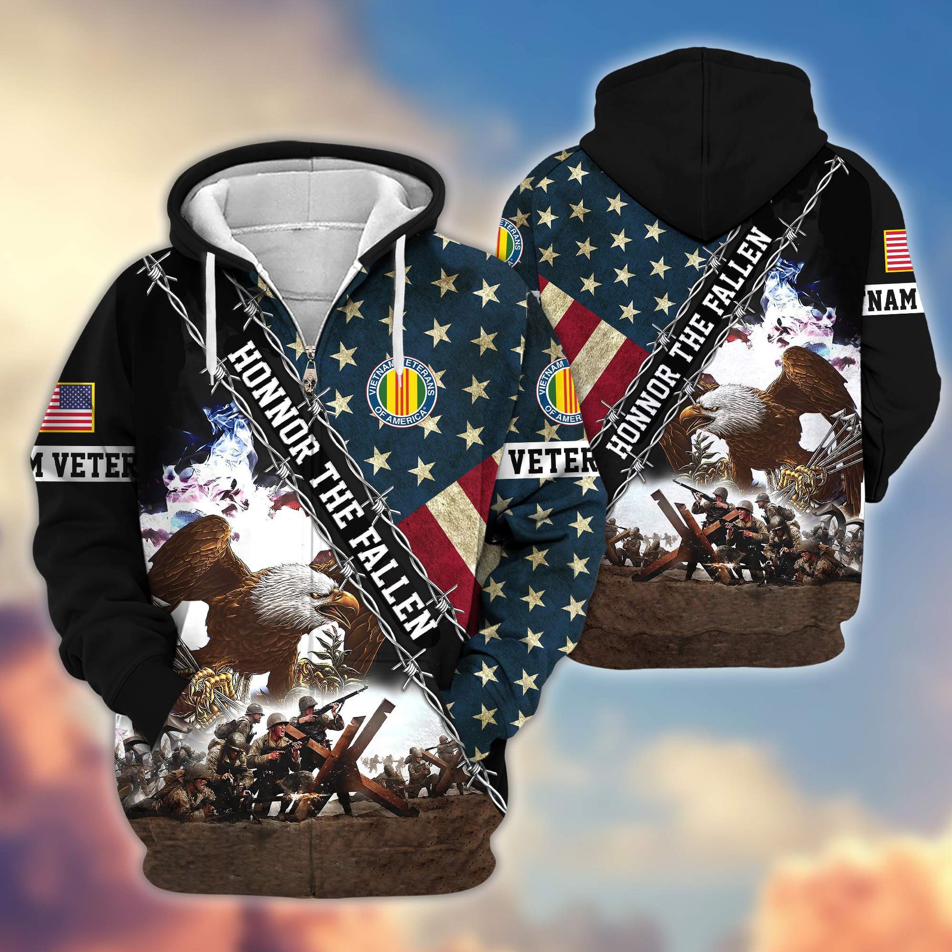 Premium Vietnam Veteran Zip Hoodie VPVC606306, Gifts For Vietnam Veteran