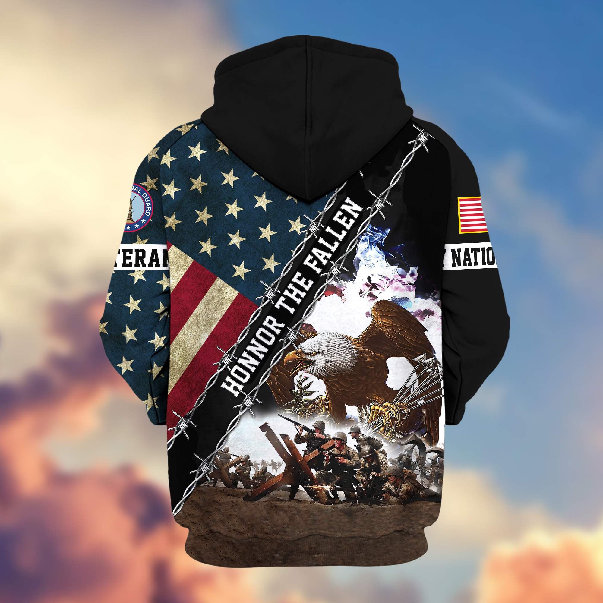 Premium Army National Guard Zip Hoodie VPVC606308, Gifts For Army National Guard Veteran