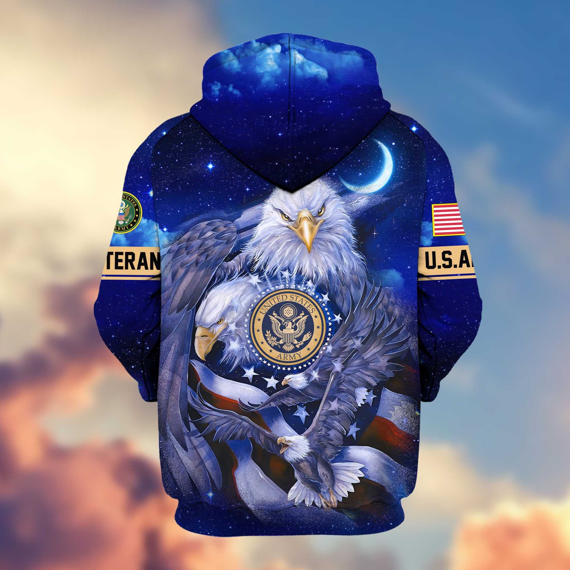 Premium US Veterans Zip Hoodie APHN041112, Gifts For US Veterans