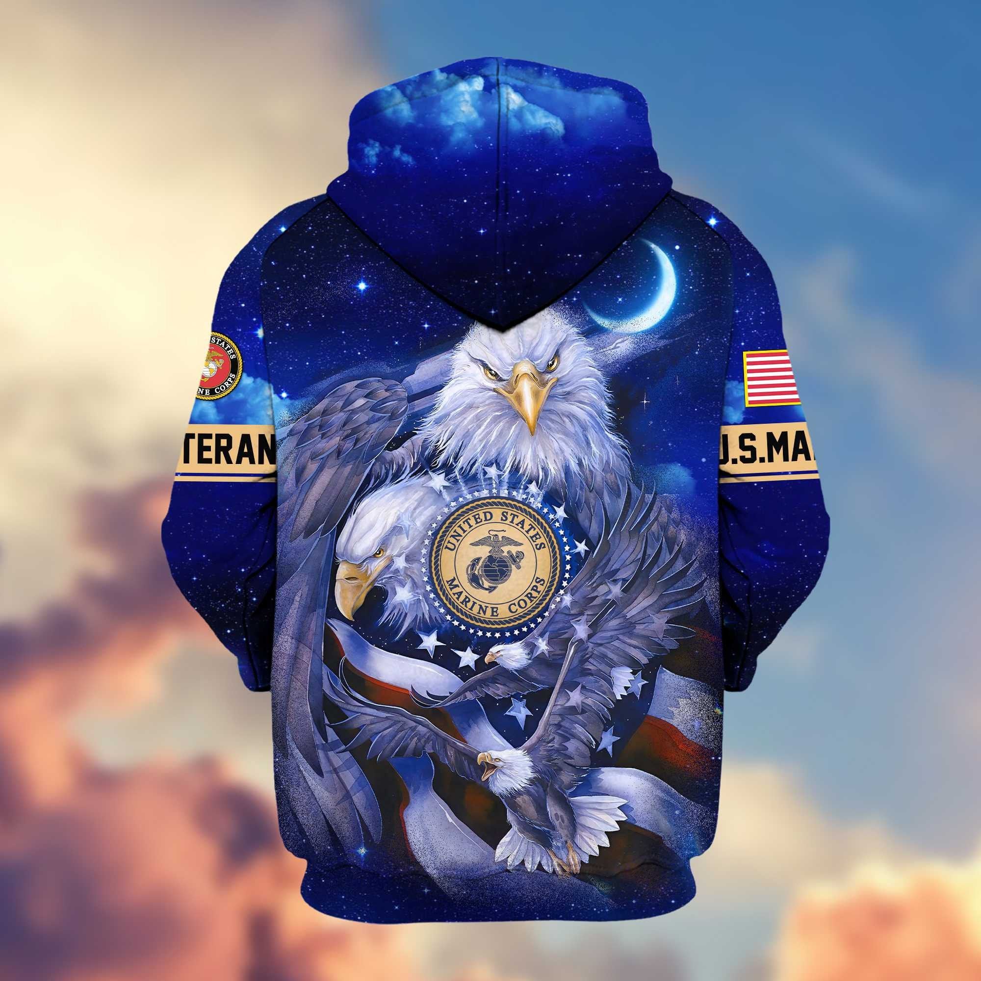 Premium US Veterans Zip Hoodie APHN041112, Gifts For US Veterans