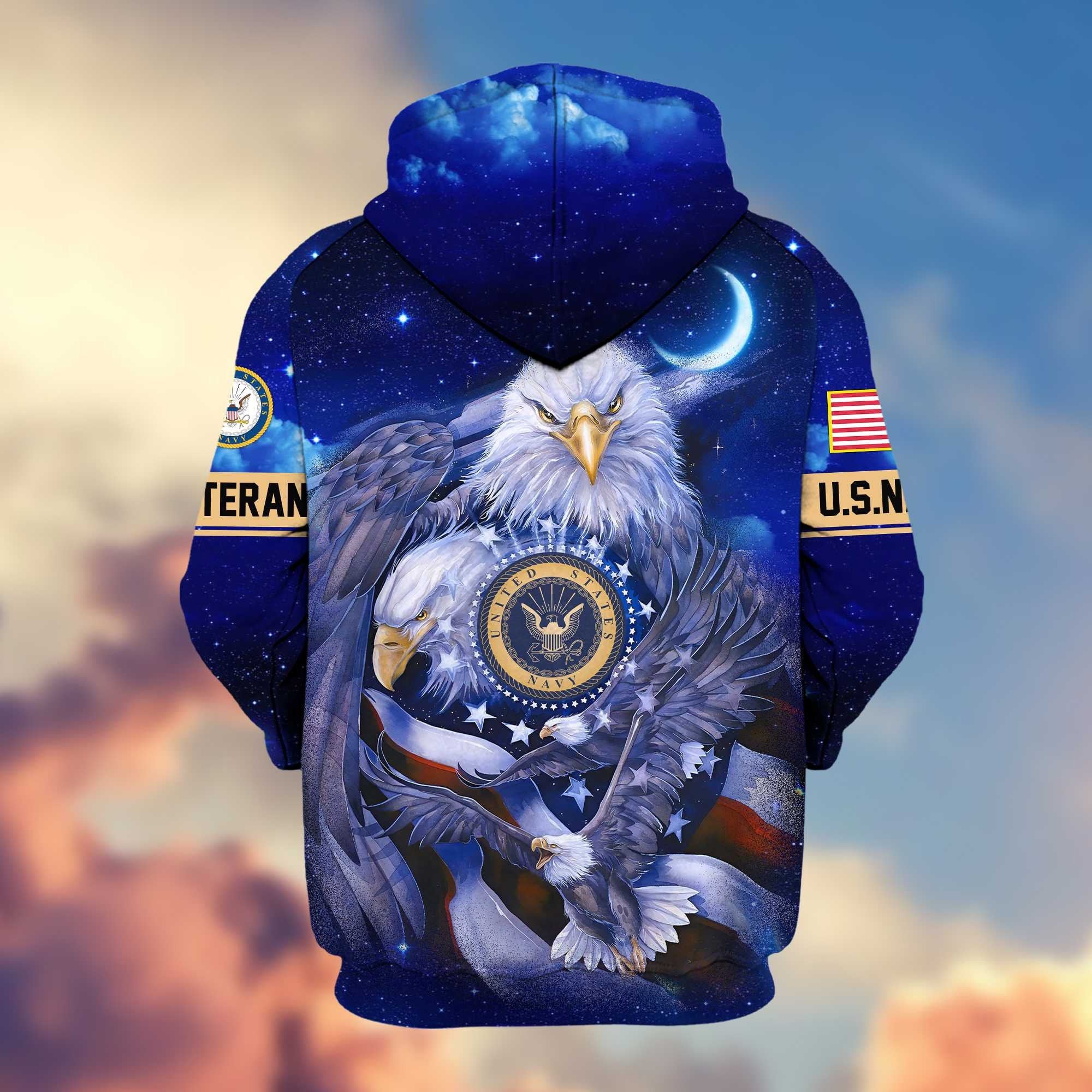 Premium US Veterans Zip Hoodie APHN041112, Gifts For US Veterans