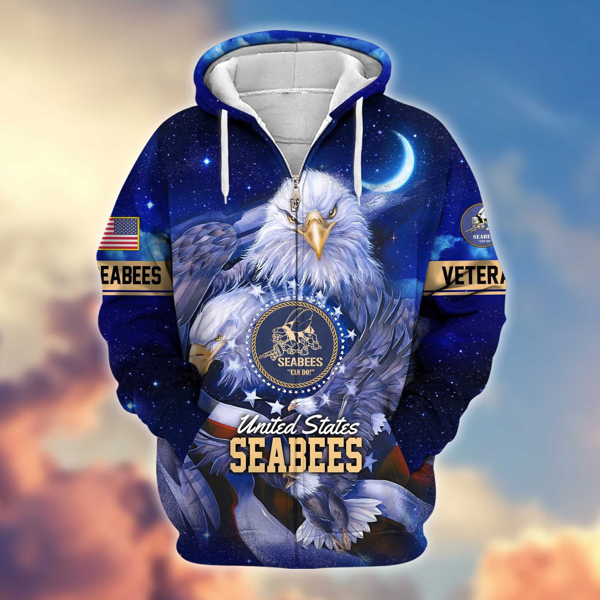 Premium US Veterans Zip Hoodie APHN041112, Gifts For US Veterans