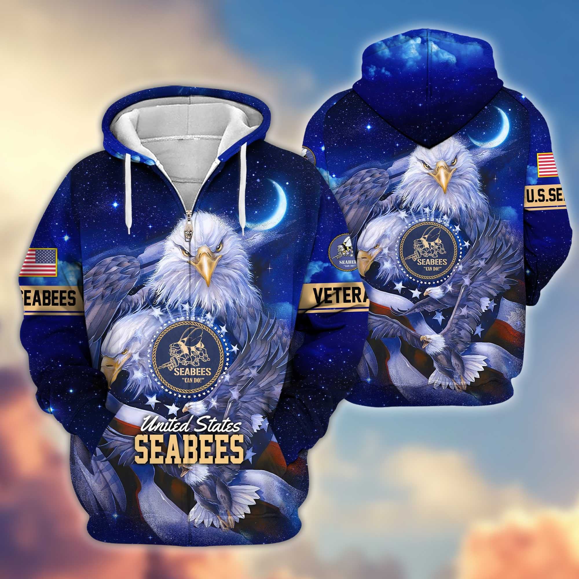 Premium US Veterans Zip Hoodie APHN041112, Gifts For US Veterans